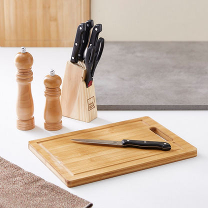 Bamboo Cutting Board with Cutout Handle