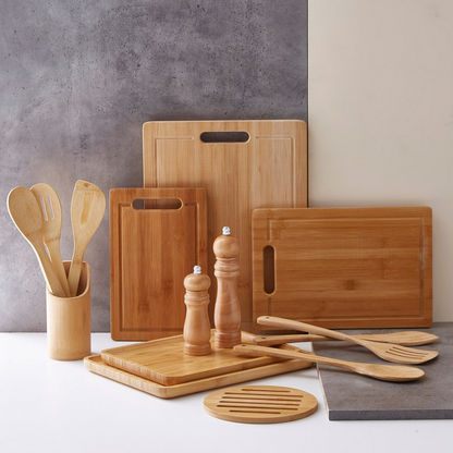 Bamboo Cutting Board with Cutout Handle