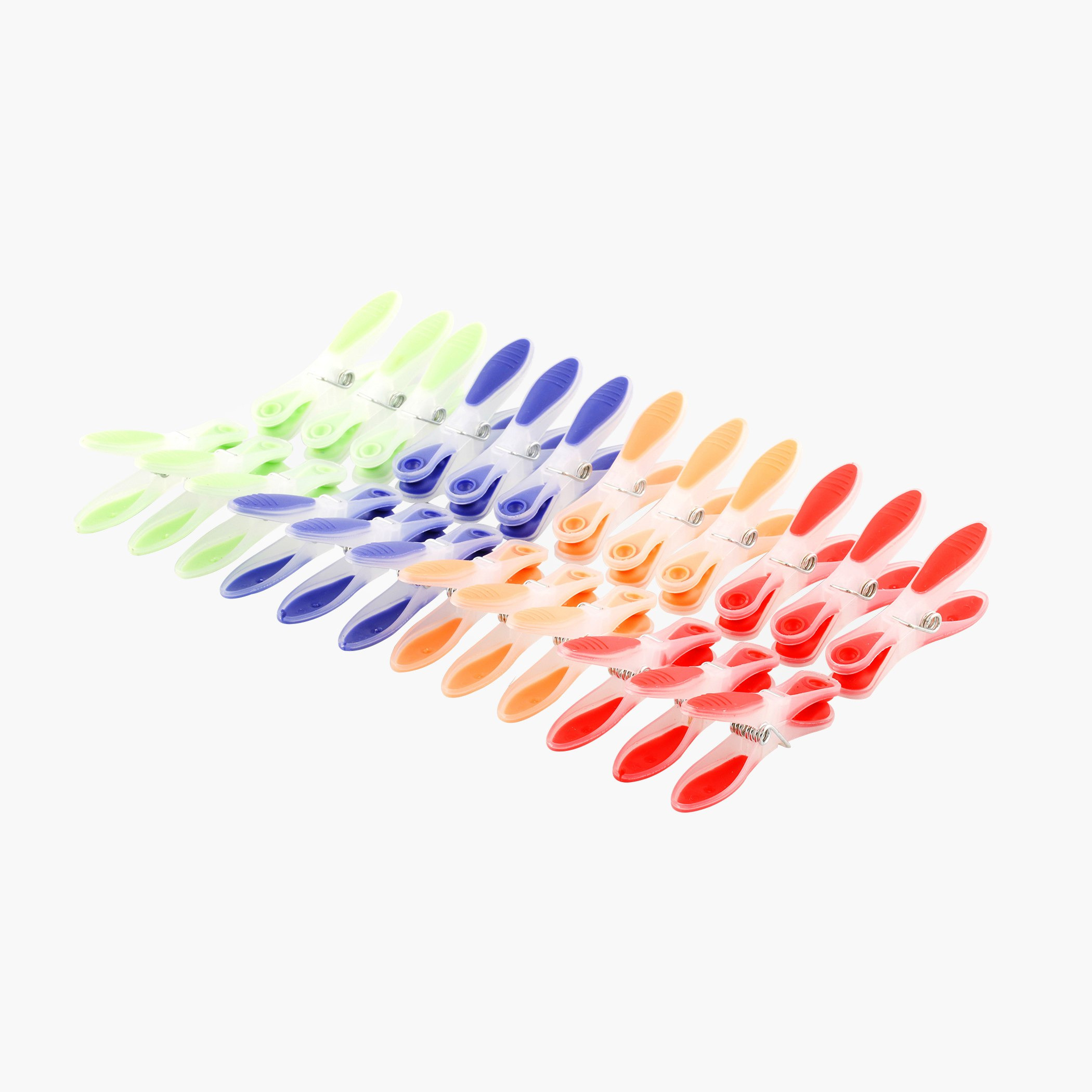 مشابك لتعليق الملابس دون ترك علامات - طقم من 24 قطعة-hbxhomeware-bathandlaundry-clothesdryingracks-image-1