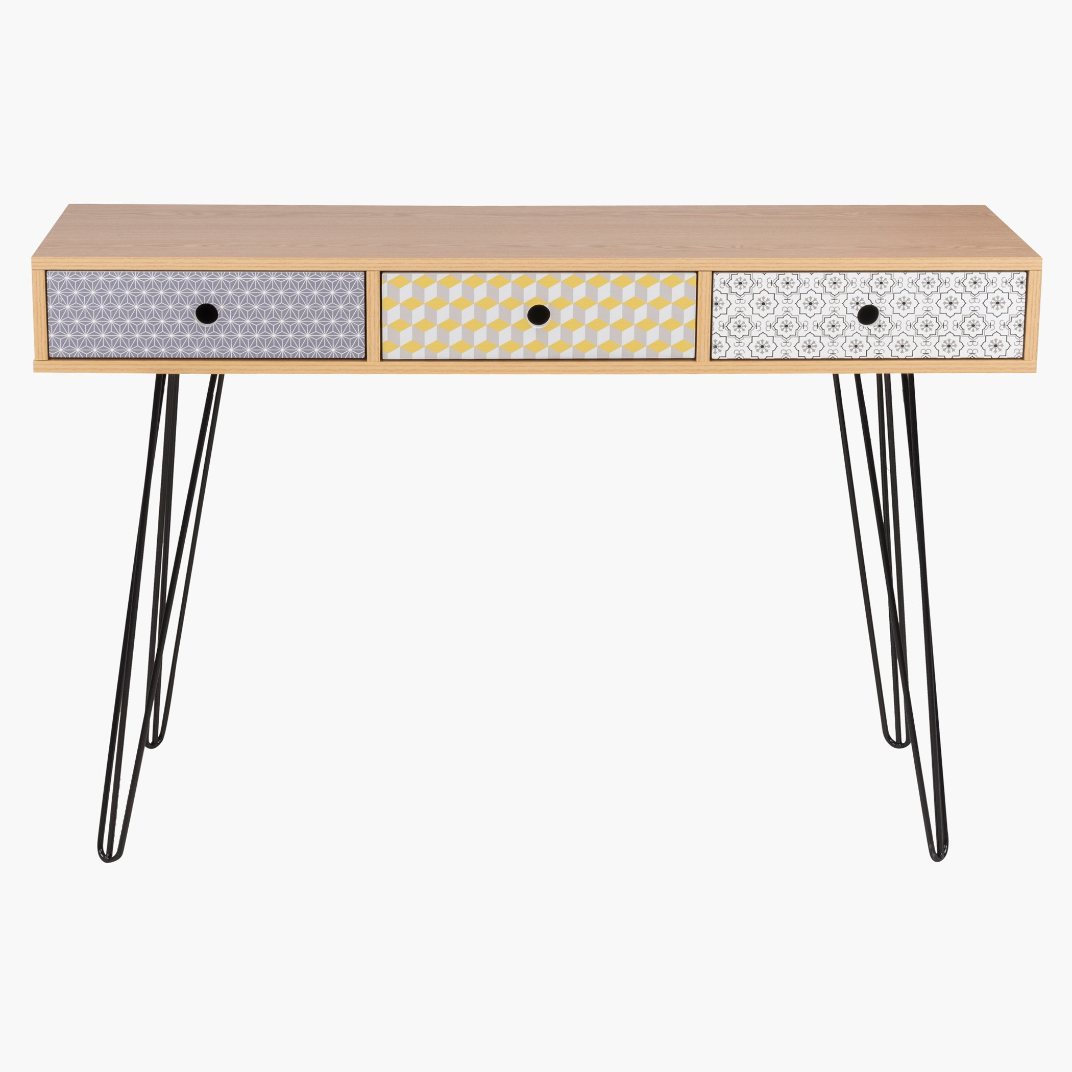 Morocco 3-Drawer Sofa Table-hbxfurniture-tablesandstands-consoletables-image-1