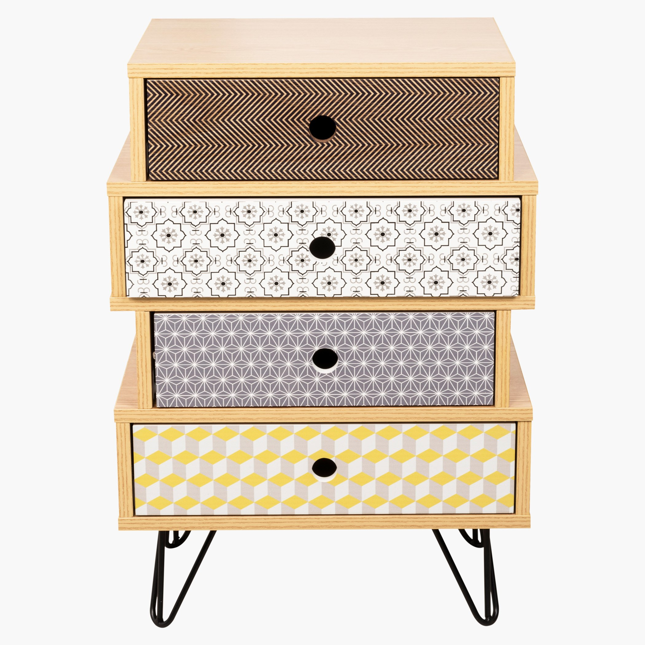 طاولة جانبية بـ4 أدراج من المغرب-hbxfurniture-livingroom-endtables-image-1