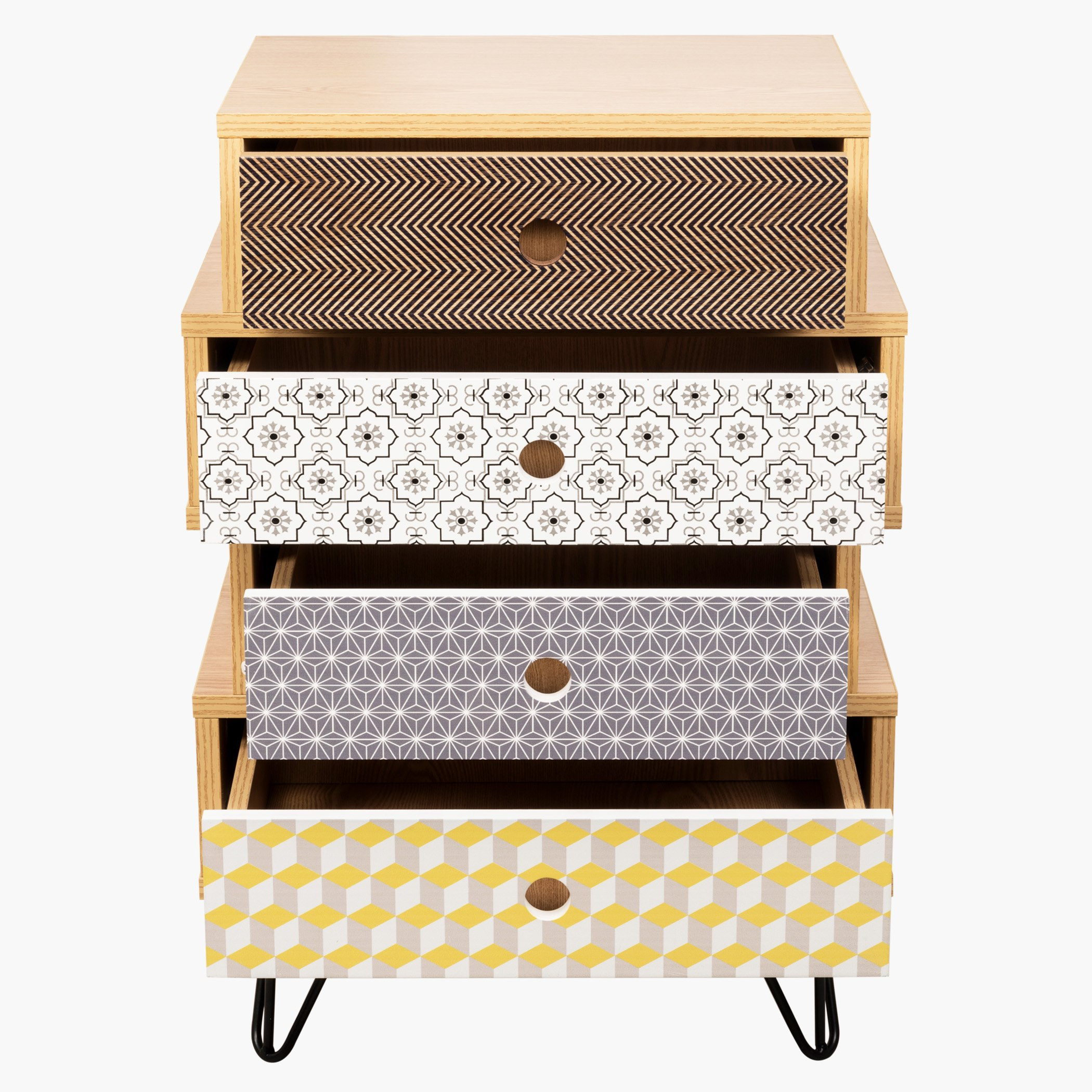 طاولة جانبية بـ4 أدراج من المغرب-hbxfurniture-livingroom-endtables-image-2