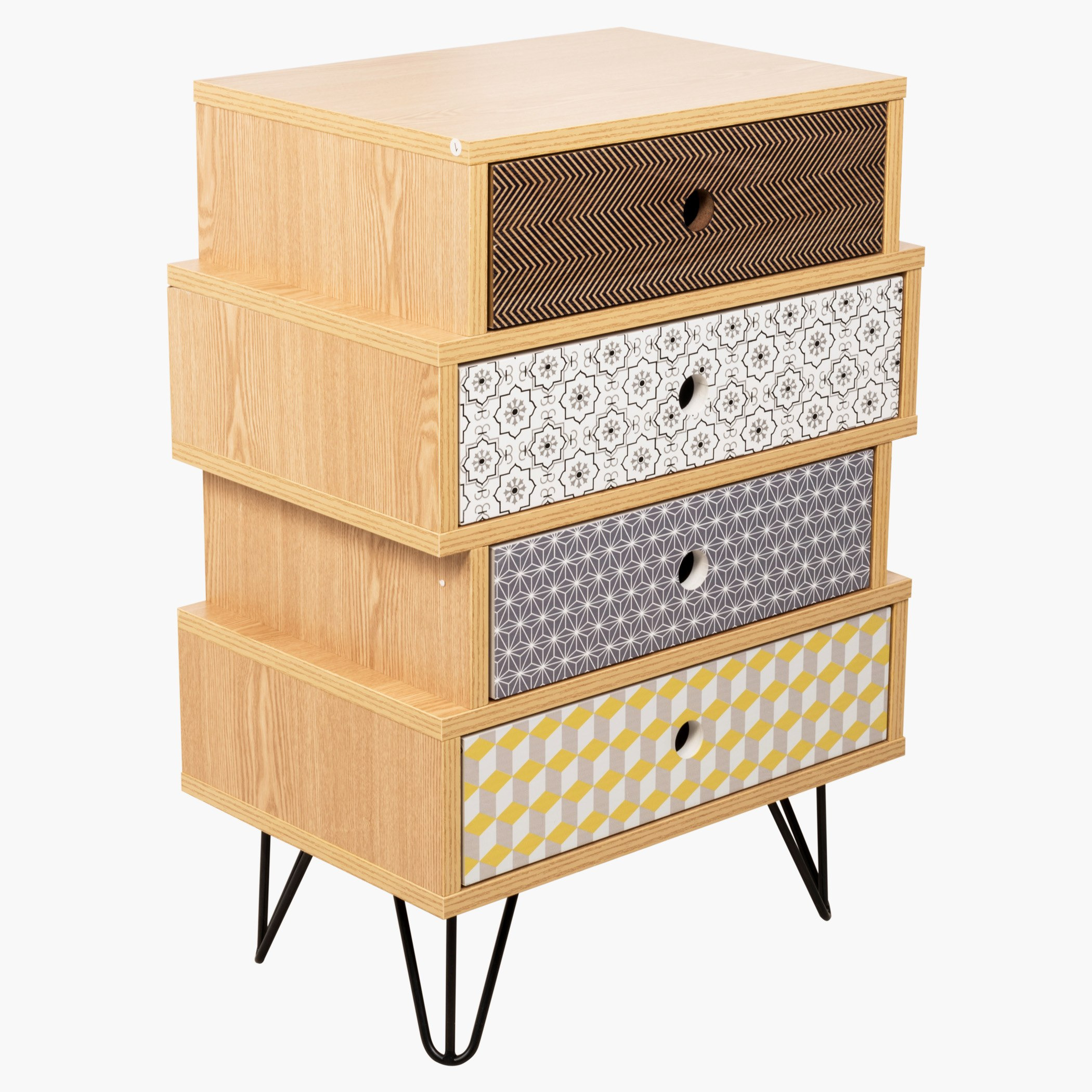 طاولة جانبية بـ4 أدراج من المغرب-hbxfurniture-livingroom-endtables-image-3