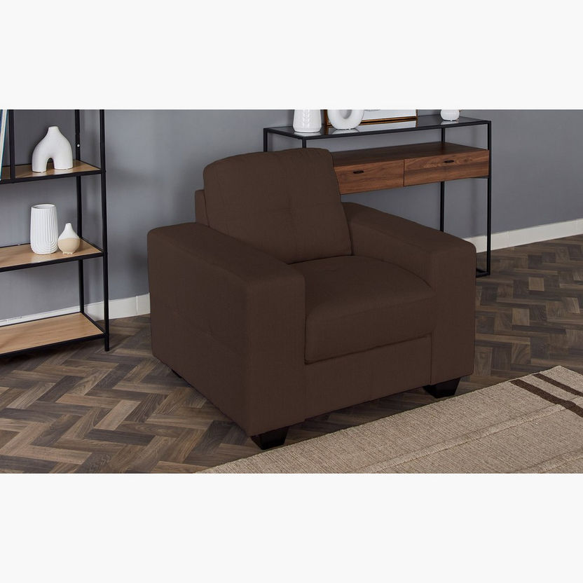 Costa 1-Seater Fabric Sofa-Armchairs-image-1