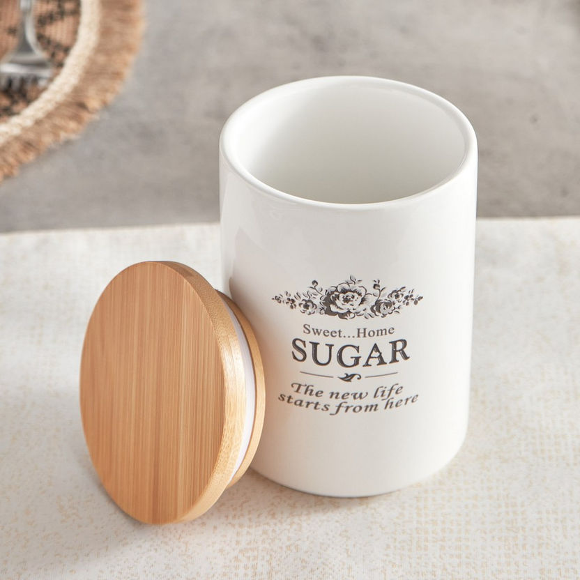 Sweet Home Sugar Canister - 9.5 cm-Containers and Jars-image-1