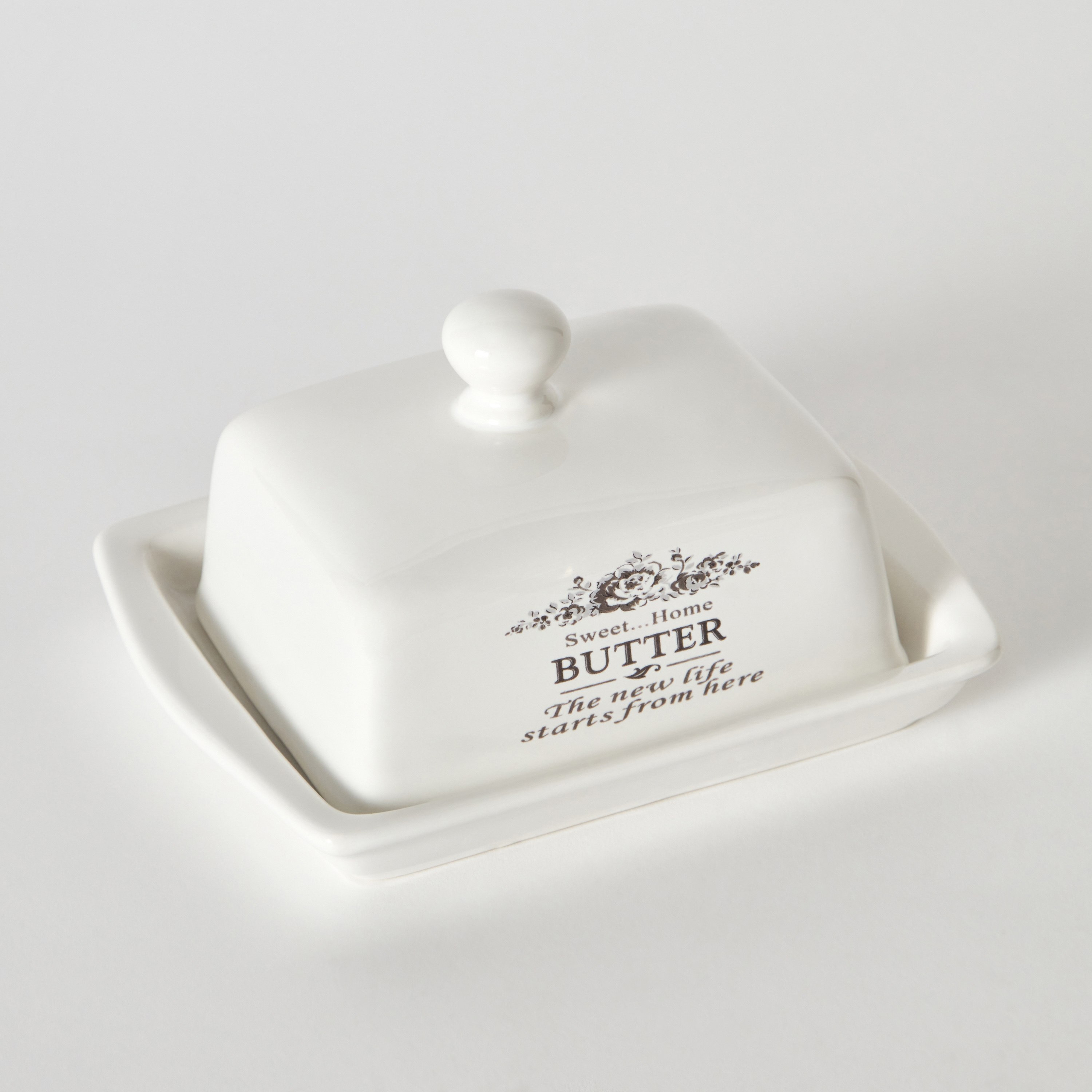 Sweet Home Butter Dish with Lid