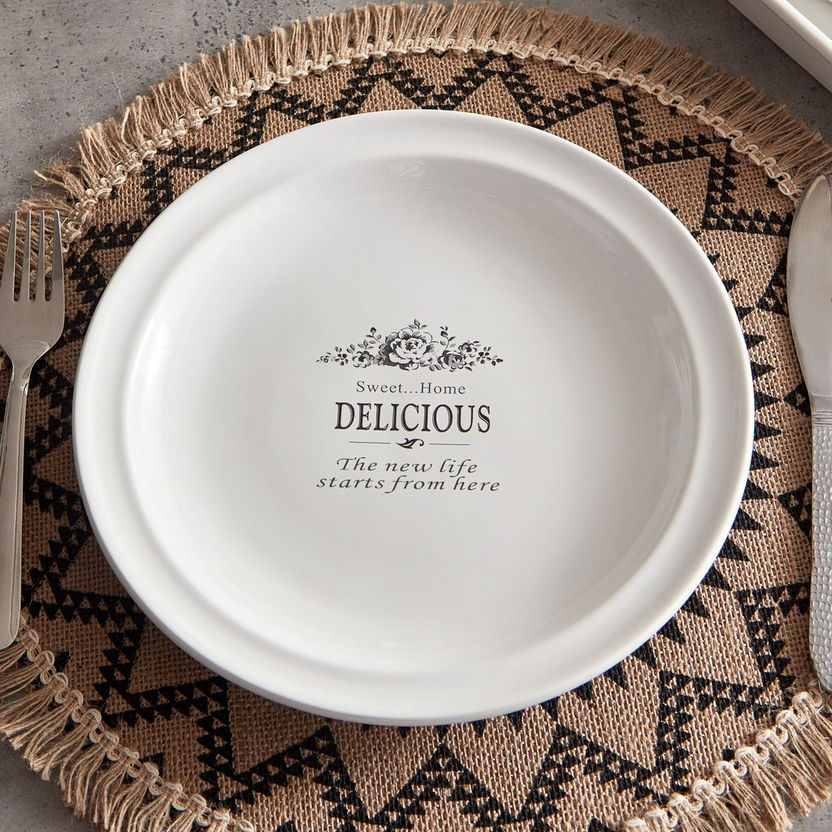 Sweet Home Ceramic Dinner Plate - 26 cm-Crockery-image-1