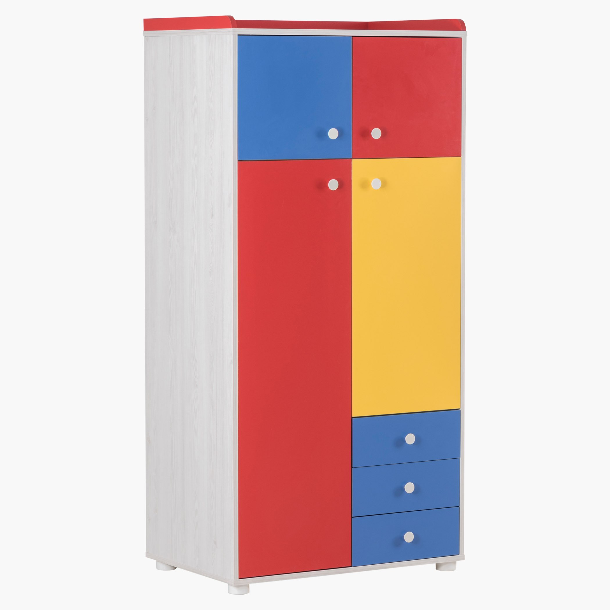 خزانة ملابس من أربعة أبواب وثلاثة أدراج-hbxfurniture-wardrobes-image-1