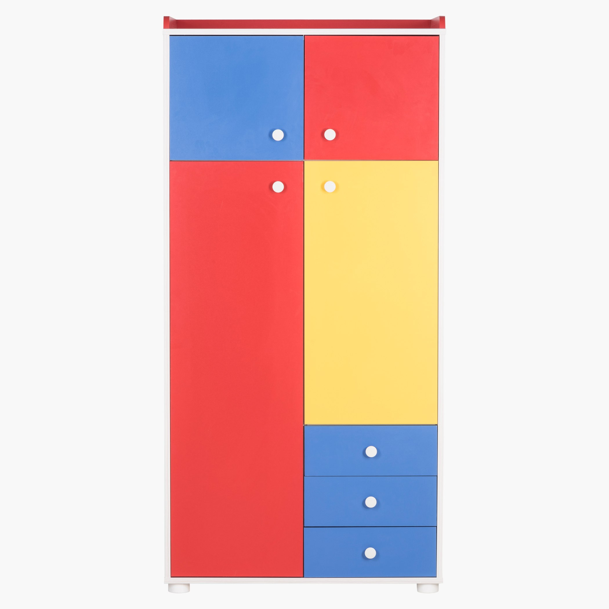 خزانة ملابس من أربعة أبواب وثلاثة أدراج-hbxfurniture-wardrobes-image-2