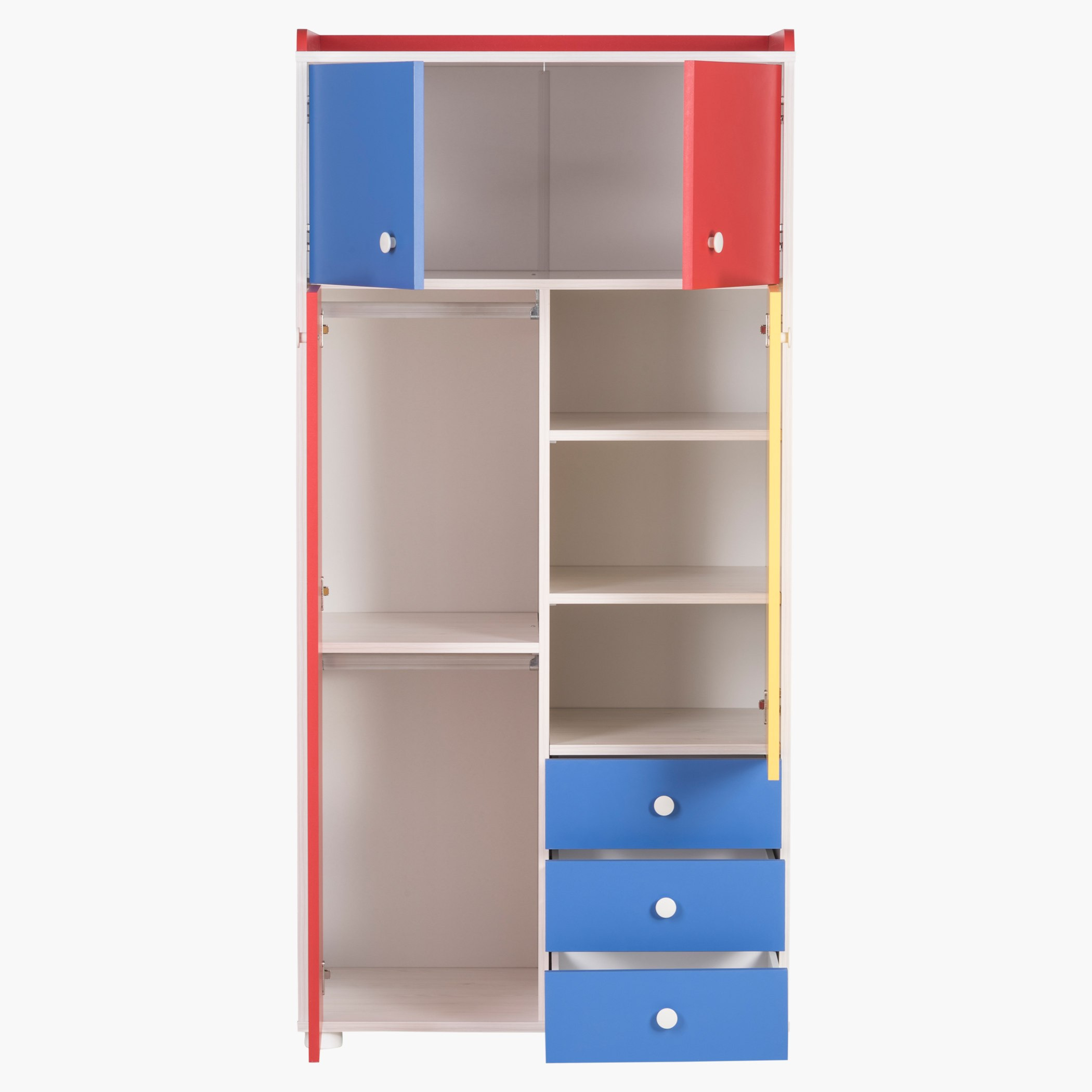 خزانة ملابس من أربعة أبواب وثلاثة أدراج-hbxfurniture-wardrobes-image-3