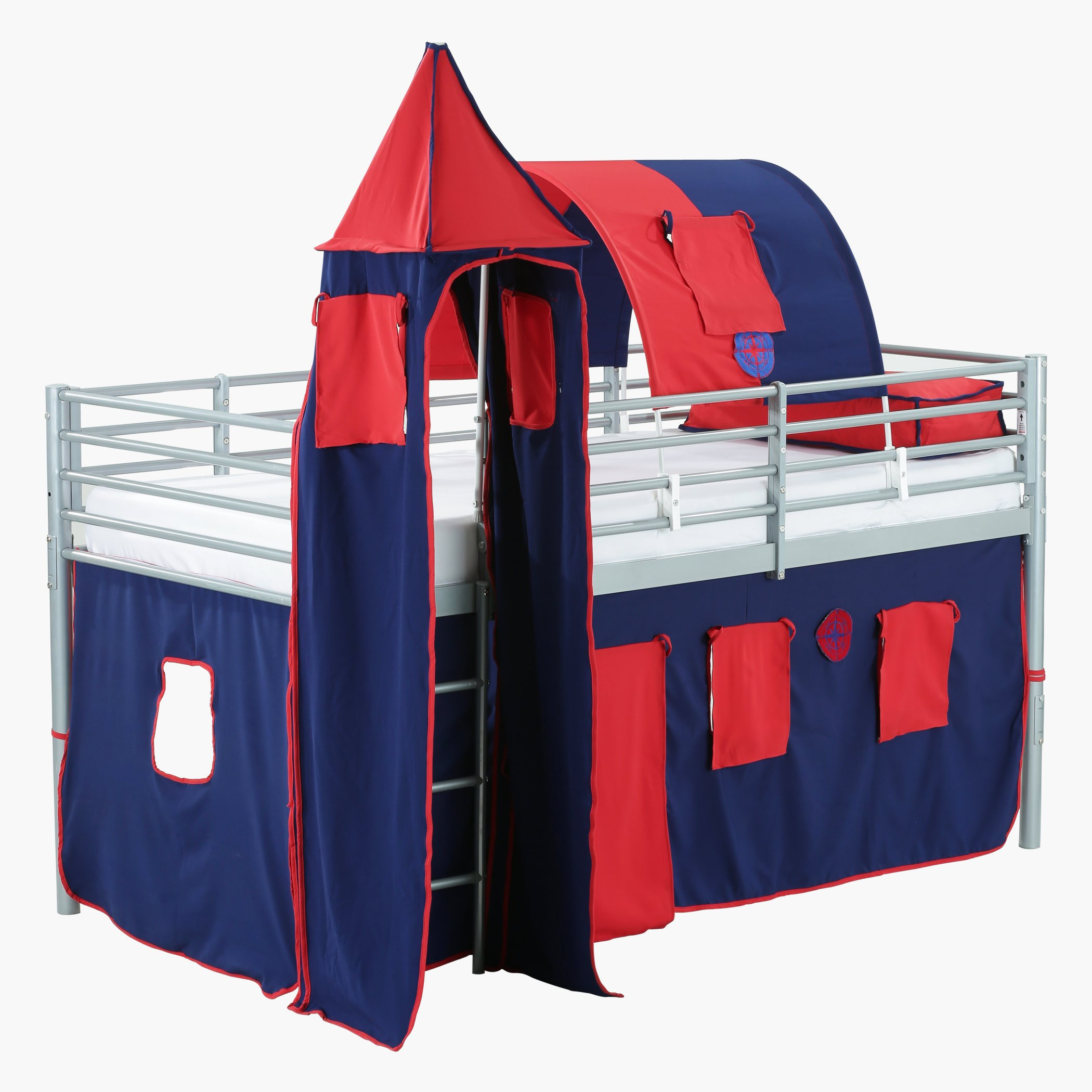 سرير بطابقين مع خيمة سي روفر - 90×200 سم-hbxkidsandyouth-bedsandbedsets-bunkbeds-single-image-1