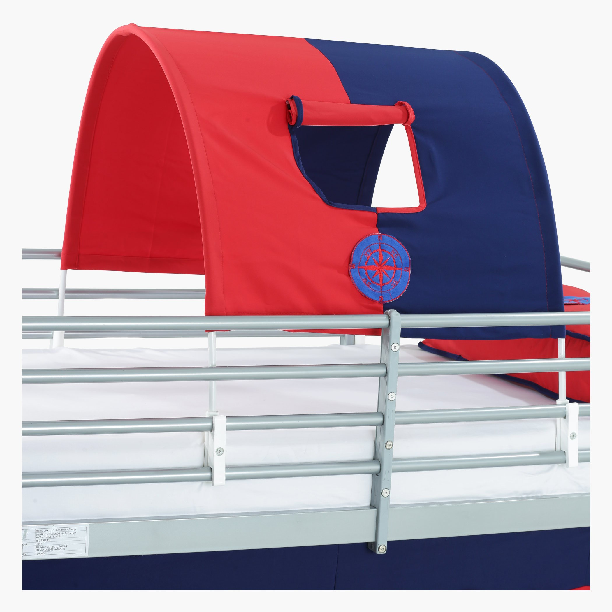 سرير بطابقين مع خيمة سي روفر - 90×200 سم-hbxkidsandyouth-bedsandbedsets-bunkbeds-single-image-9