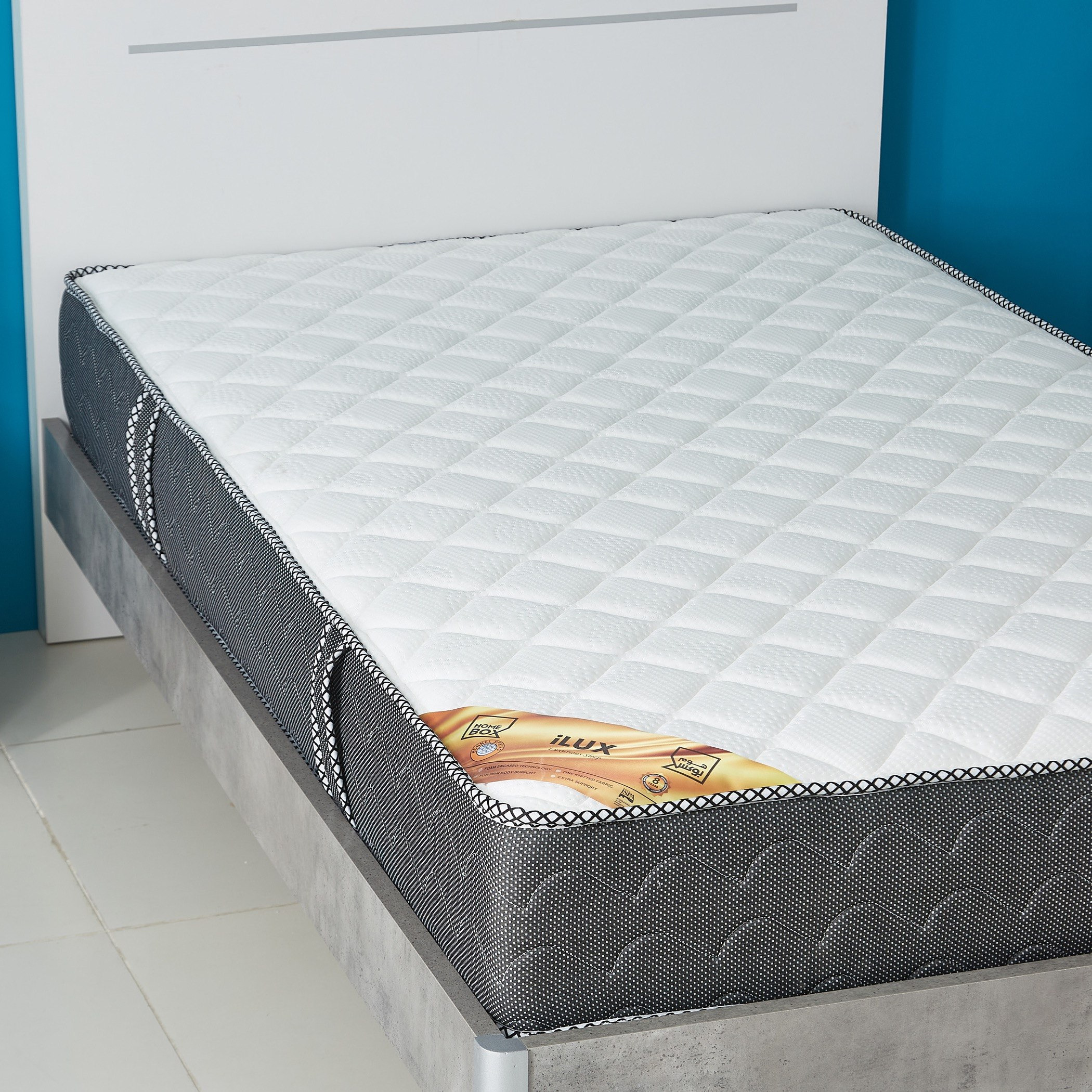 مرتبة مزدوجة بإسفنج عالي المرونة ونوابض من آي لوكس - 120x200x26 سم-hbxfurniture-mattresses-twin-image-2
