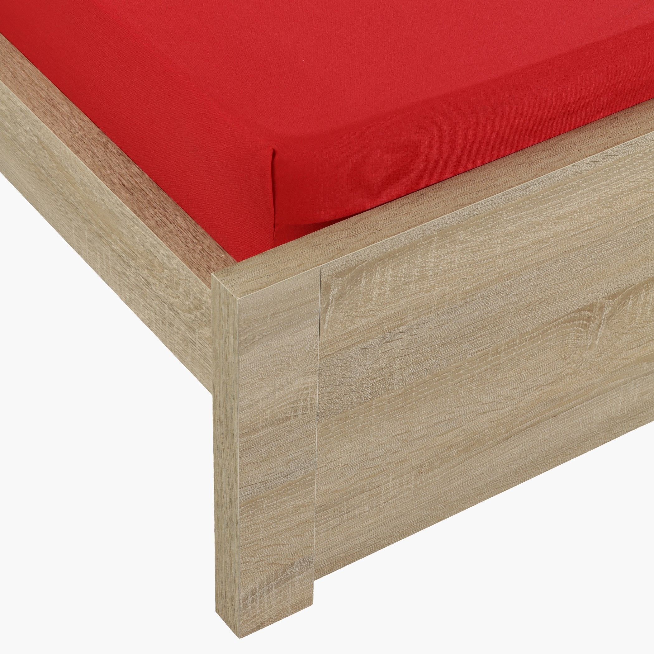 شرشف مطّاطي مزدوج سادة من أتالانتا - 120x200 سم-hbxhomeware-hbxbedroom-image-1