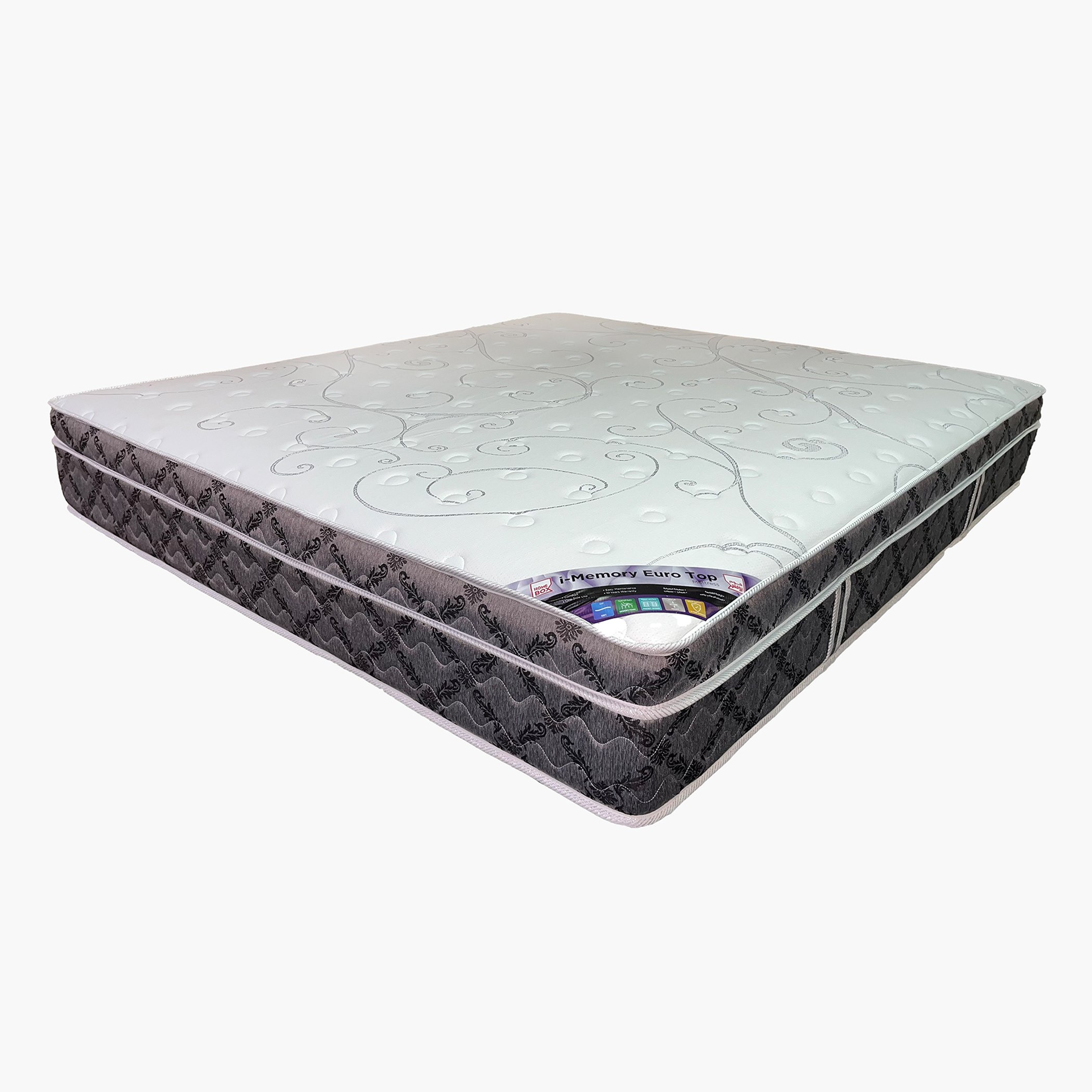 SleepLuxe iMemory Foam Euro Top Soft Pocket Spring King Mattress - 180x200x27 cm-hbxfurniture-mattresses-king-image-3