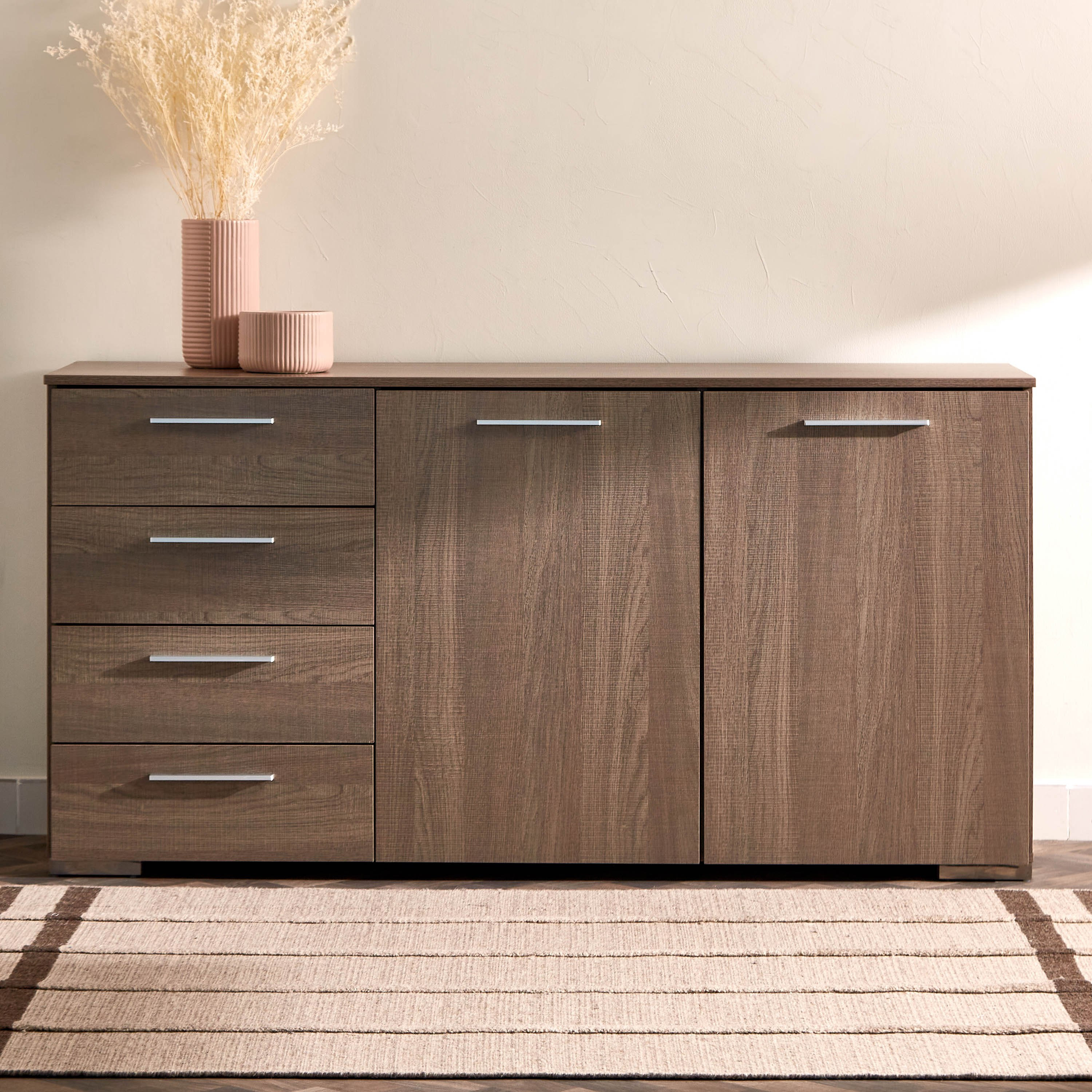 Ireland Cathy Maltino 4-Drawer High Sideboard with 2-Doors-hbxfurniture-diningroom-buffetsandsideboards-image-1