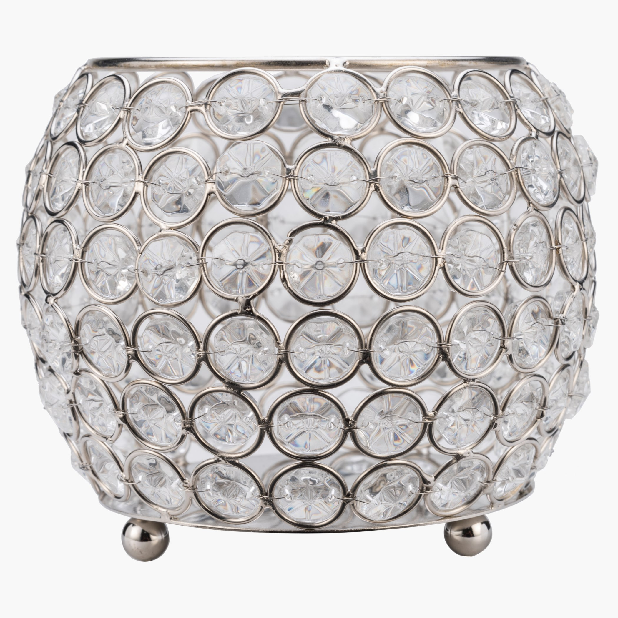 Krystal Textured Tealight Holder-hbxlivingroom-decorandaccessories-candleholders-image-1