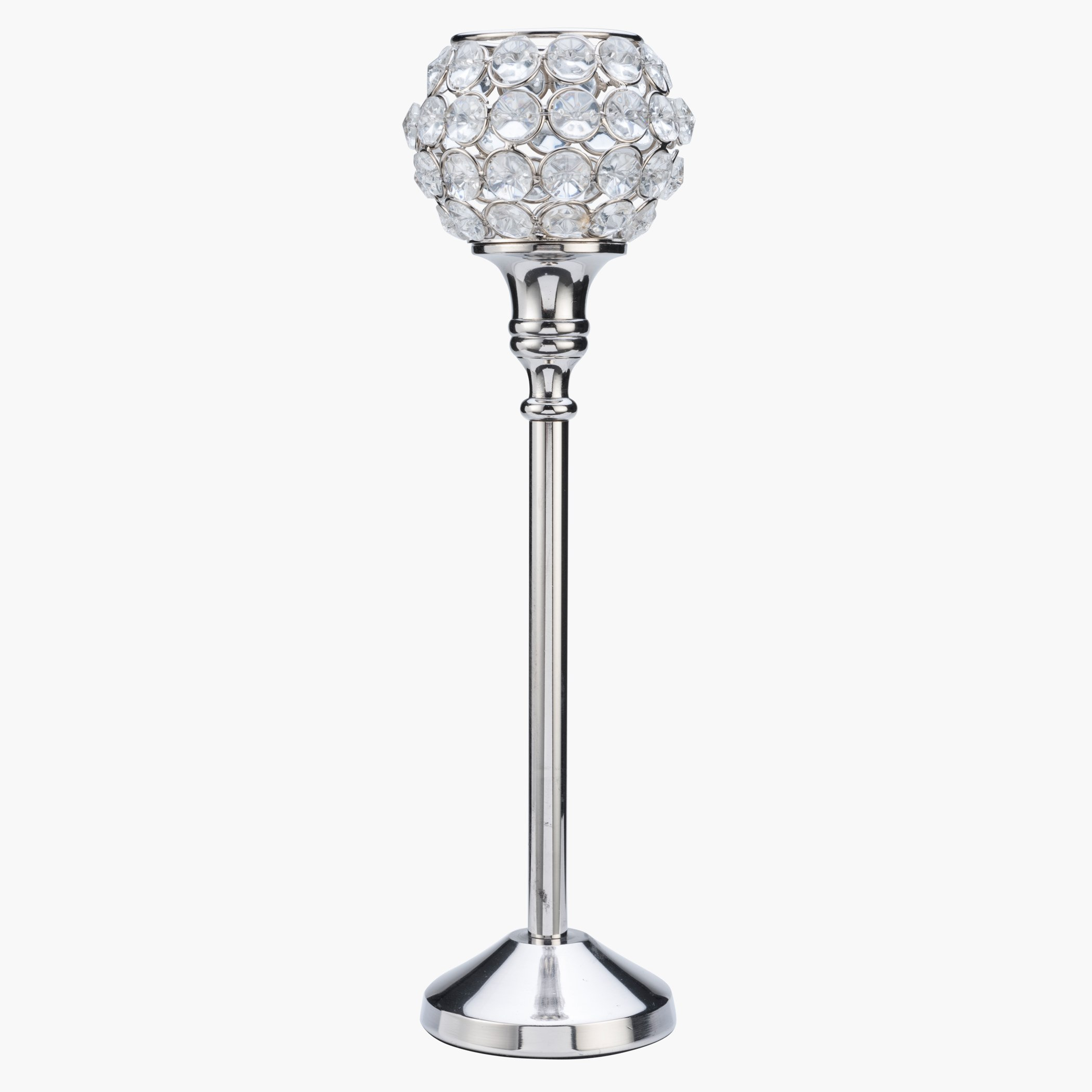 حامل شموع صغيرة مزين كريستال-hbxlivingroom-decorandaccessories-candleholders-image-1
