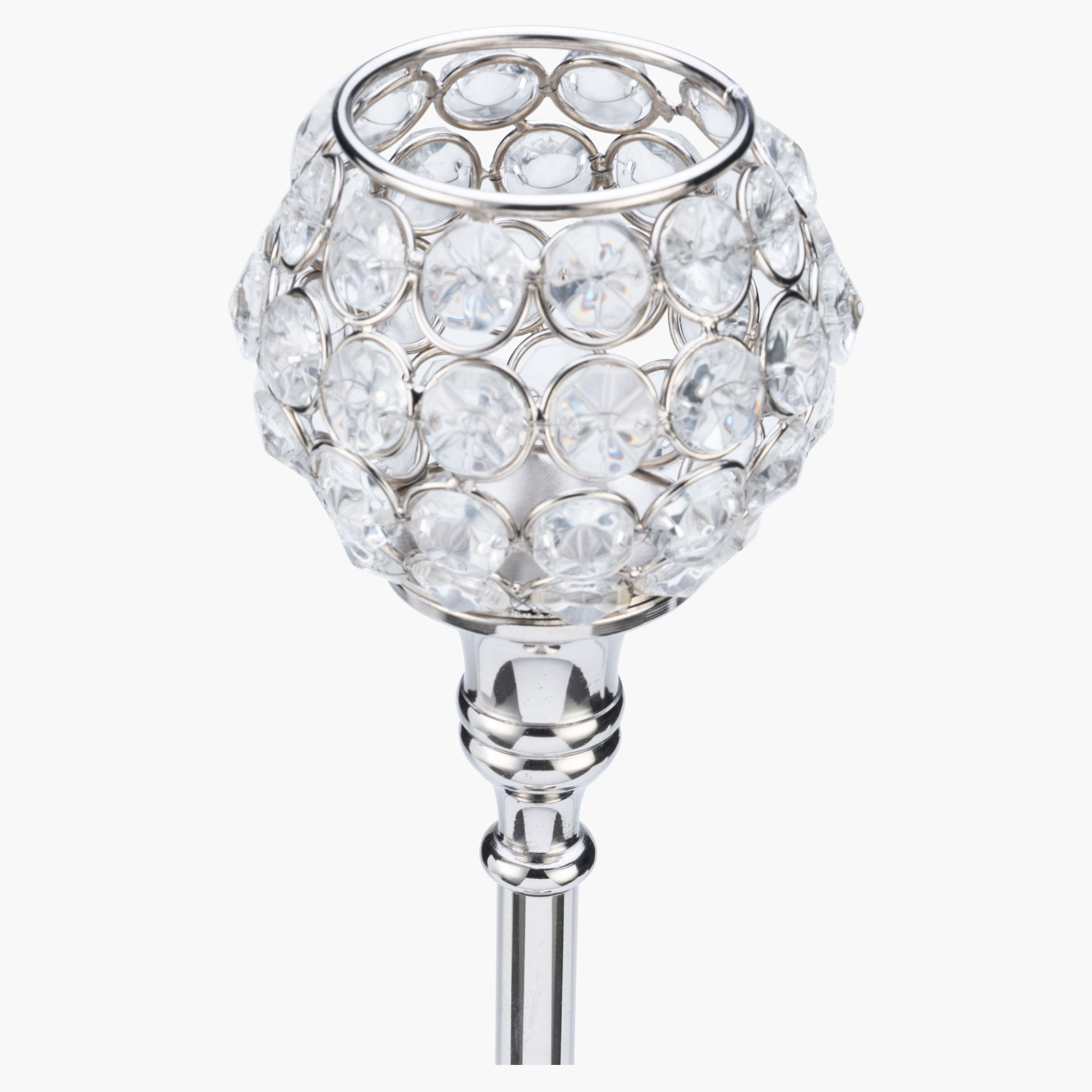 حامل شموع صغيرة مزين كريستال-hbxlivingroom-decorandaccessories-candleholders-image-3