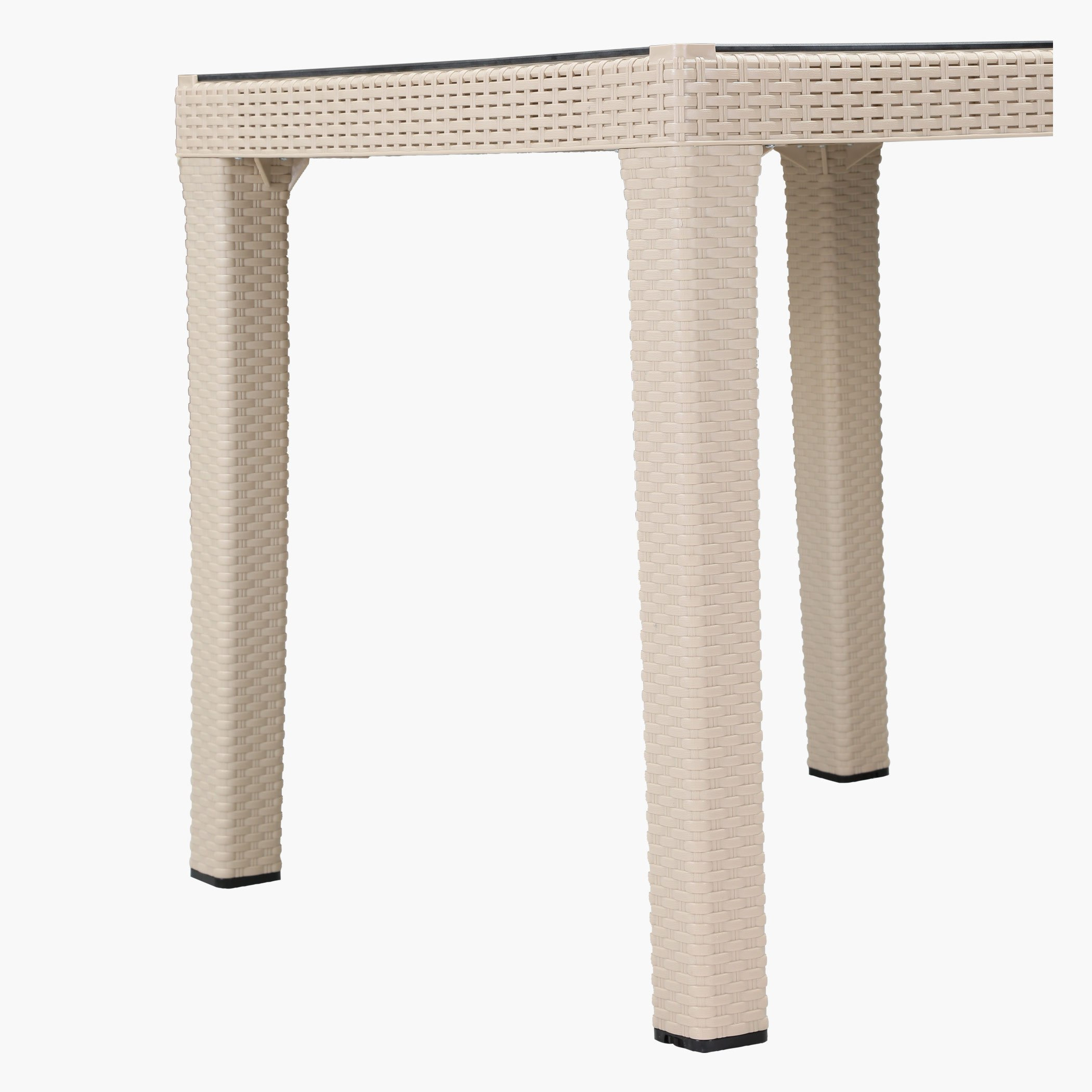 طاولة 4 مقاعد روطان من إلينا-hbxfurniture-diningtablesandsets-diningtables-fourseater-image-4