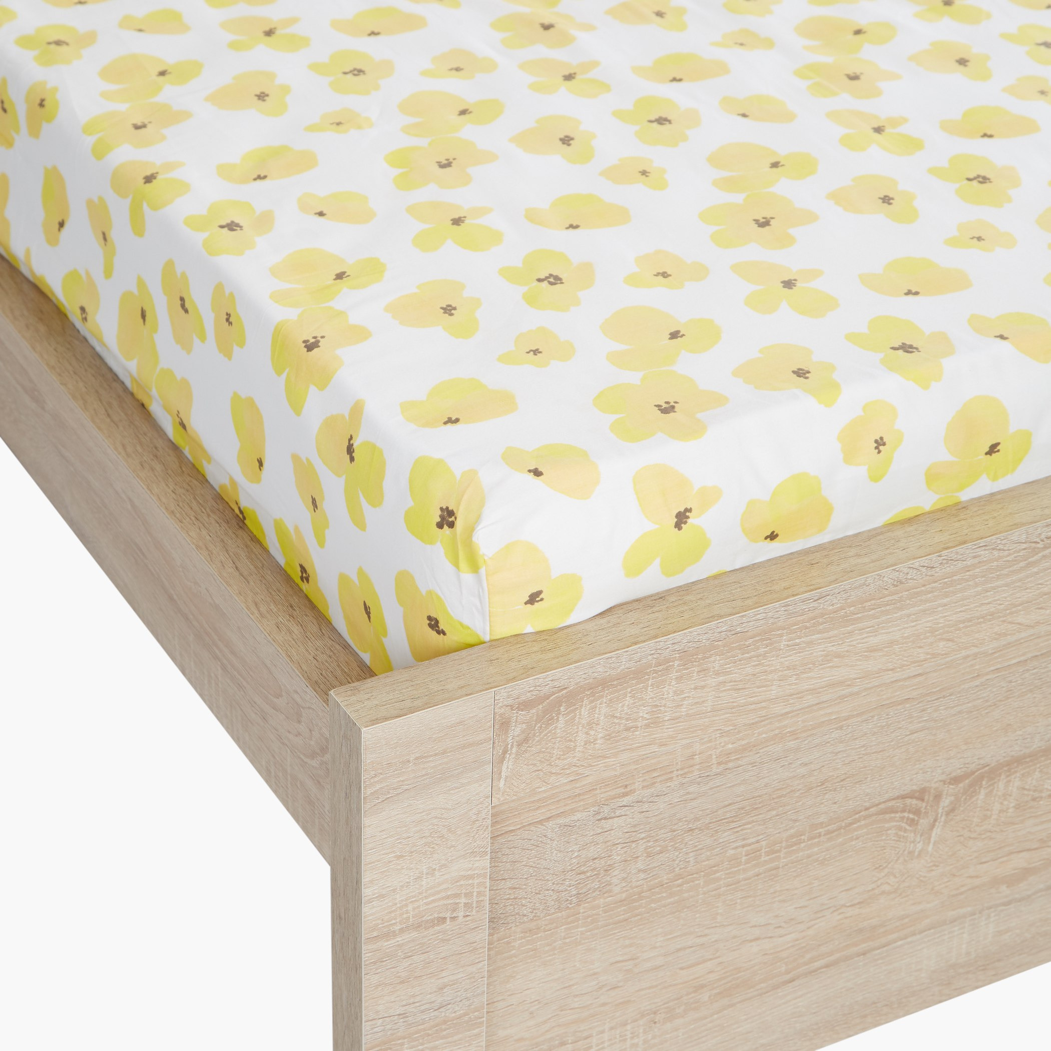 Valerie Floral Printed Super King Fitted Sheet - 200x200 cm-hbxhomeware-bedding-fittedsheets-image-1