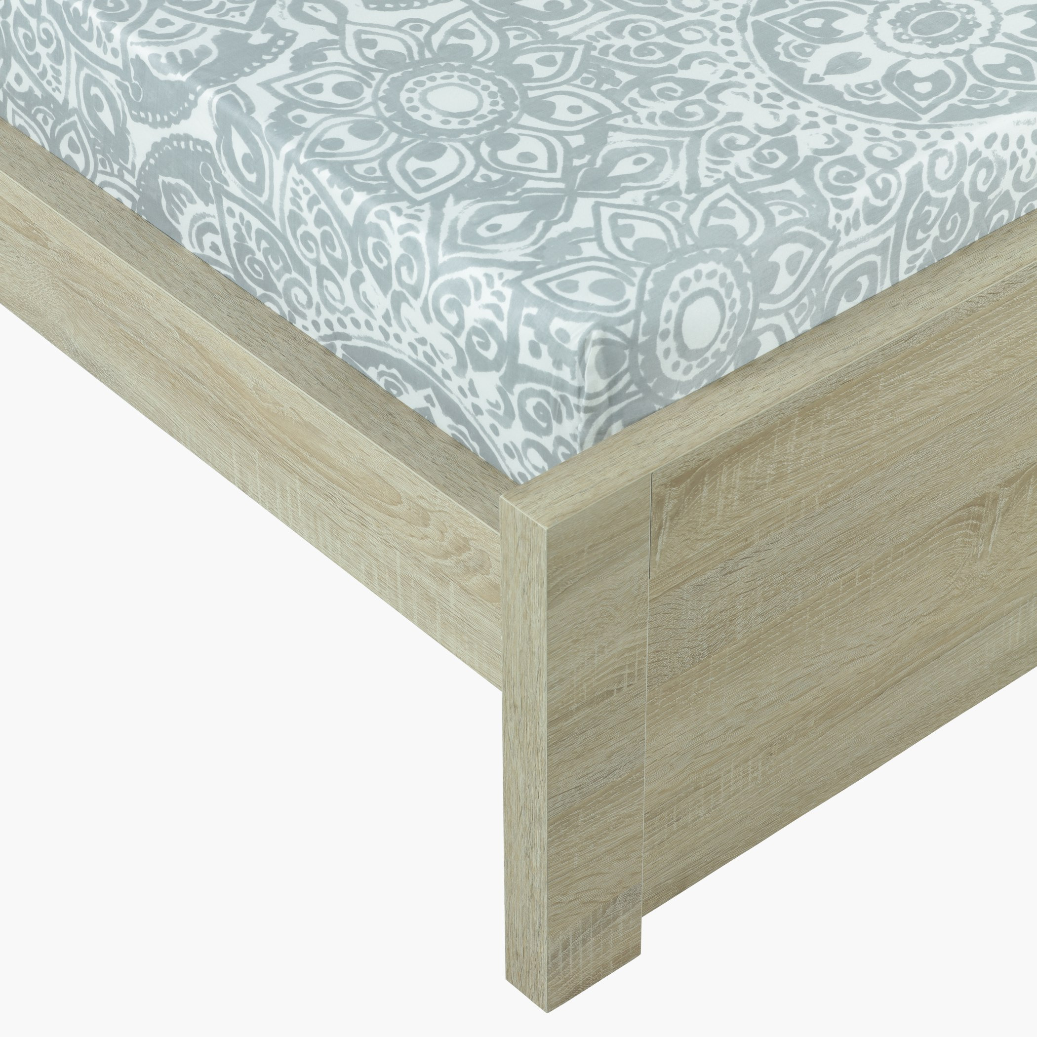 شرشف مطّاطي مزدوج بطبعات ماندالا - 120x200 سم-hbxhomeware-hbxbedroom-image-1