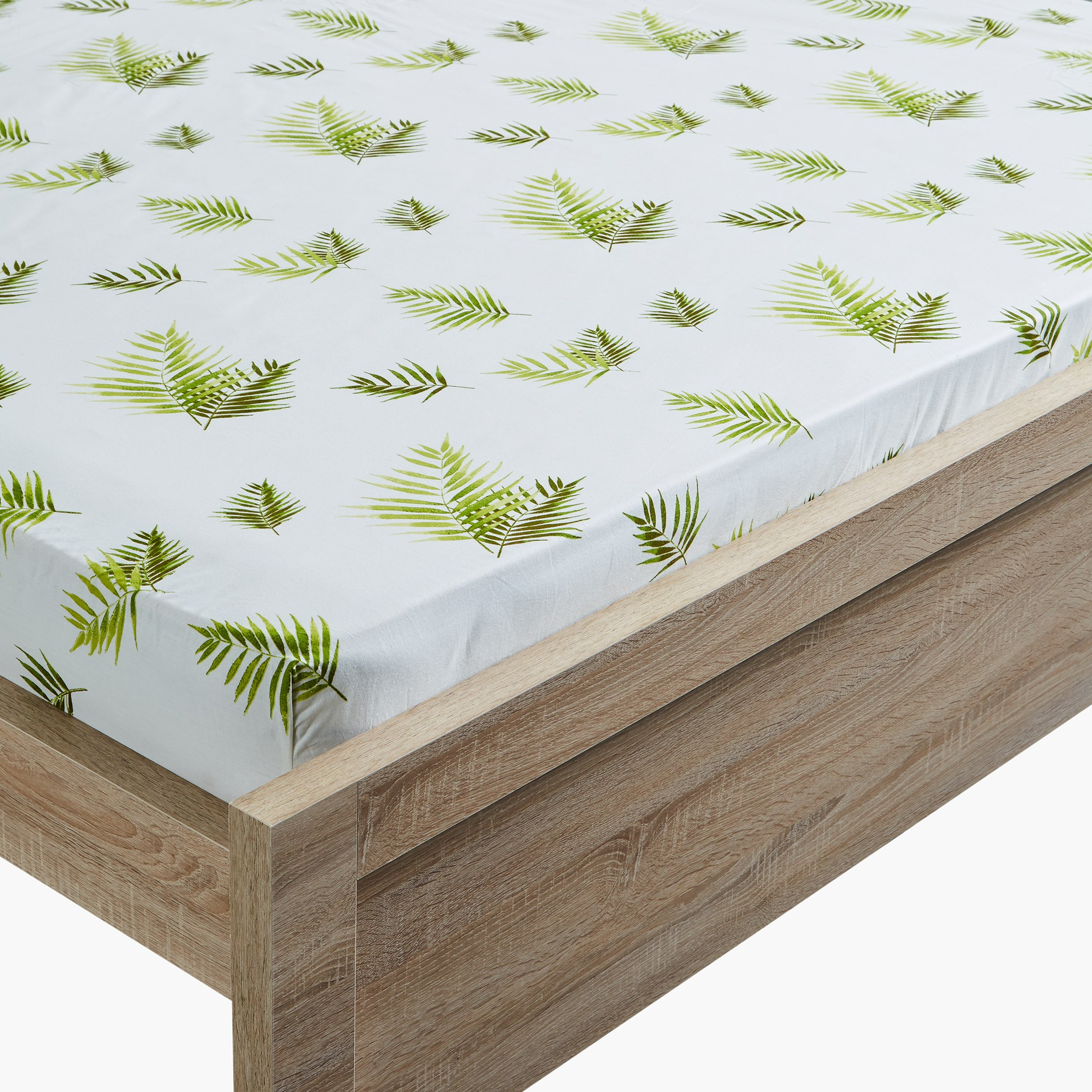 شرشف مطّاطي مزدوج بوتانيك - 120x200 سم-hbxhomeware-hbxbedroom-image-1