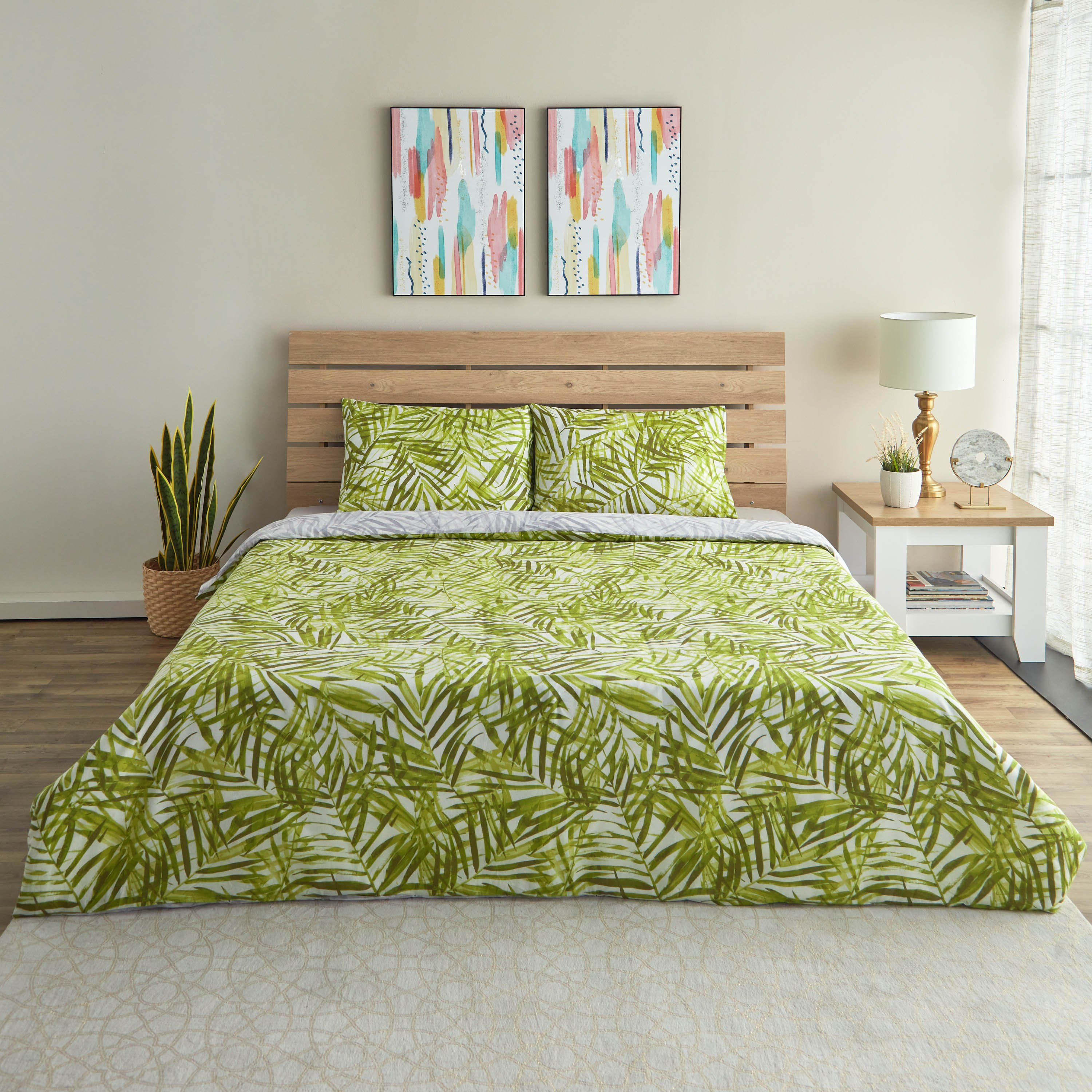 طقم غطاء لحاف مبطن سوبر كينج 3 قطع - بوتانيك - 240x220 سم-hbxhomeware-hbxdecorandfurnishings-image-2