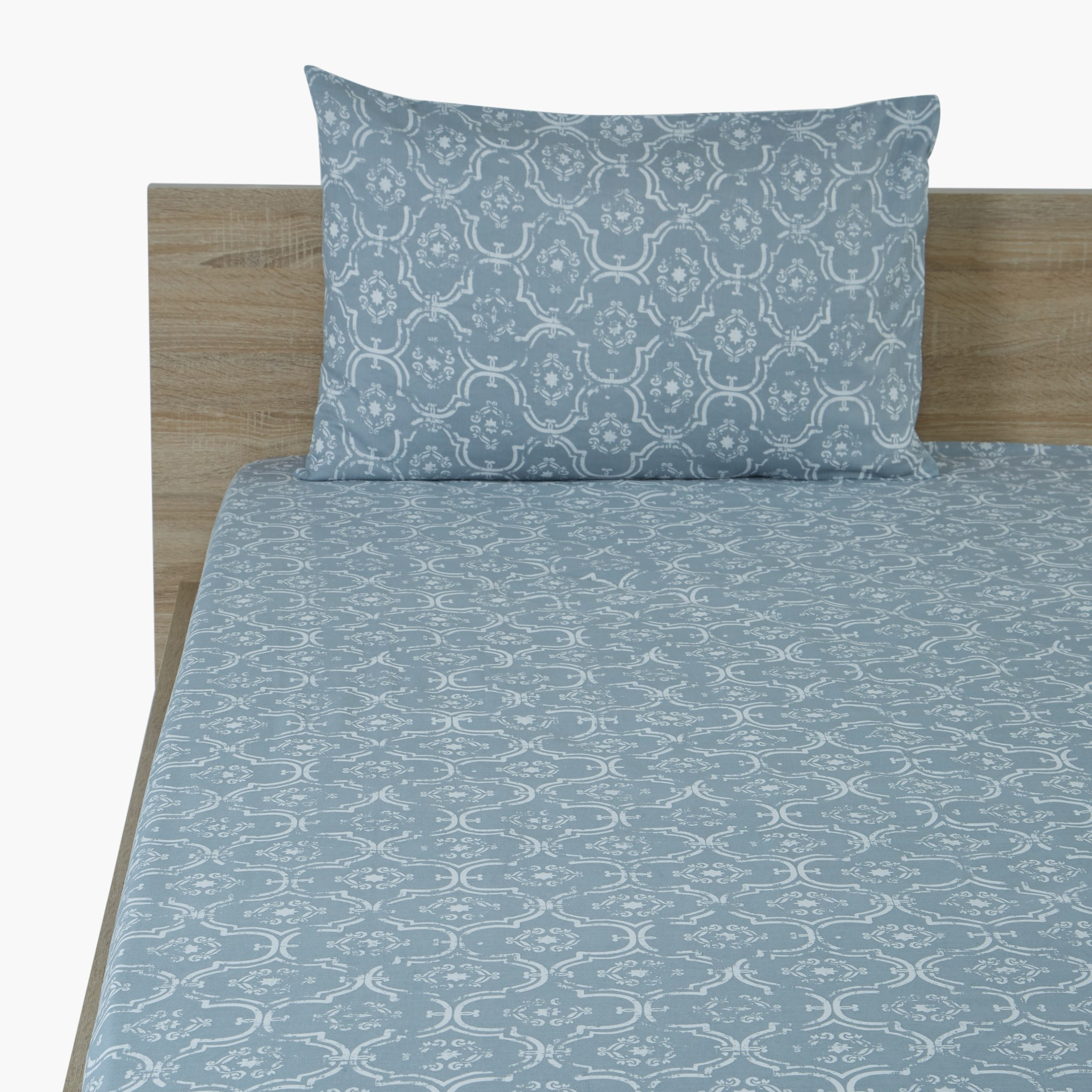 طقم شرشف مسطّح مزدوج من قطعتين ألفاين - 170x260 سم-hbxhomeware-hbxbedroom-image-1