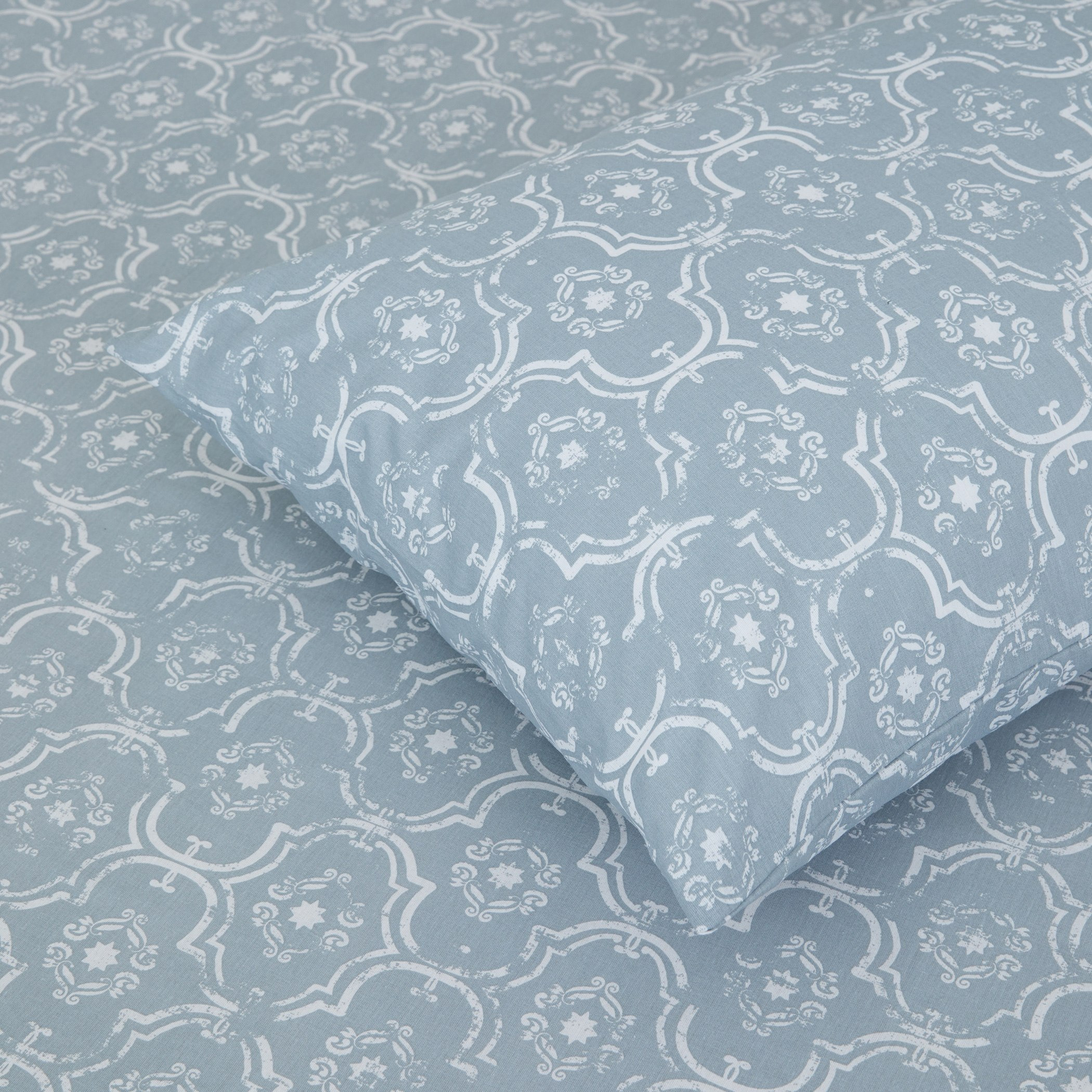 طقم شرشف مسطّح بحجم كينج 3 قطع بطبعات ألفاين - 240x260 سم-hbxhomeware-hbxbedroom-image-2