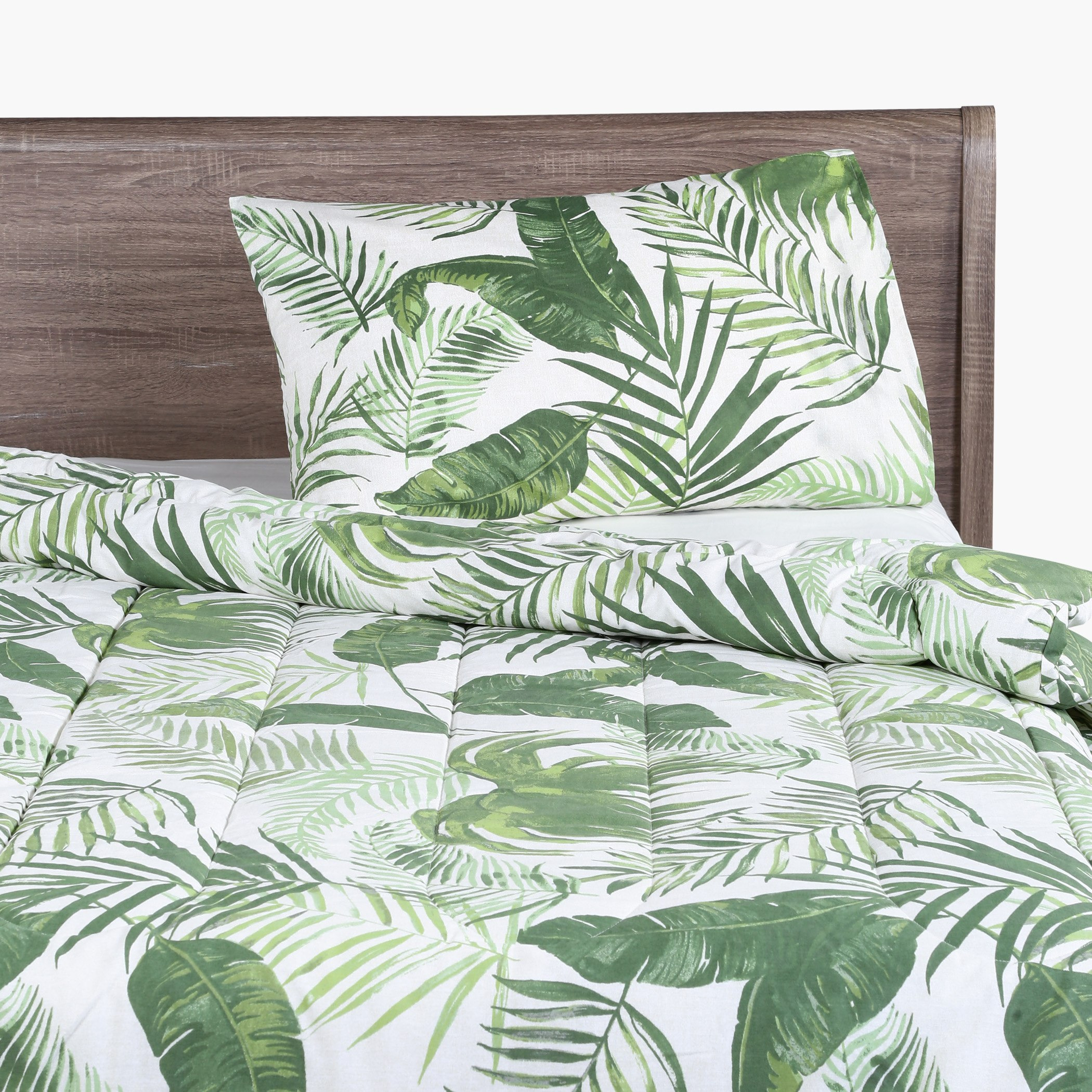 طقم ألحفة وبياضات وغطاء وسادة بحجم فردي بطبعات الغابة-hbxkidsandyouth-beddingandfurnishings-comfortersets-image-1