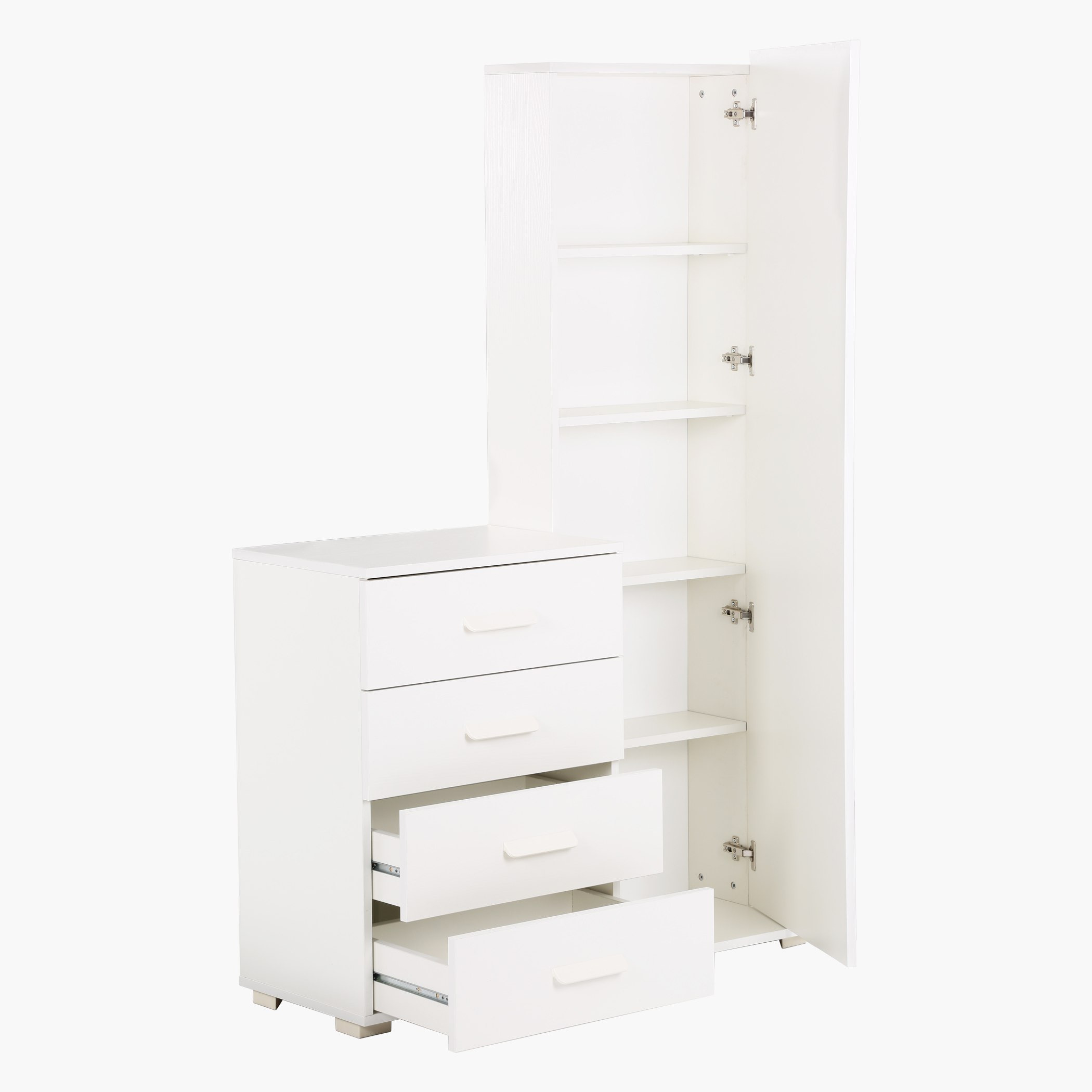 طاولة تزيين بأربعة أدراج مع مرآة من أوسلو-hbxfurniture-bedroom-dressersandmirrors-image-2