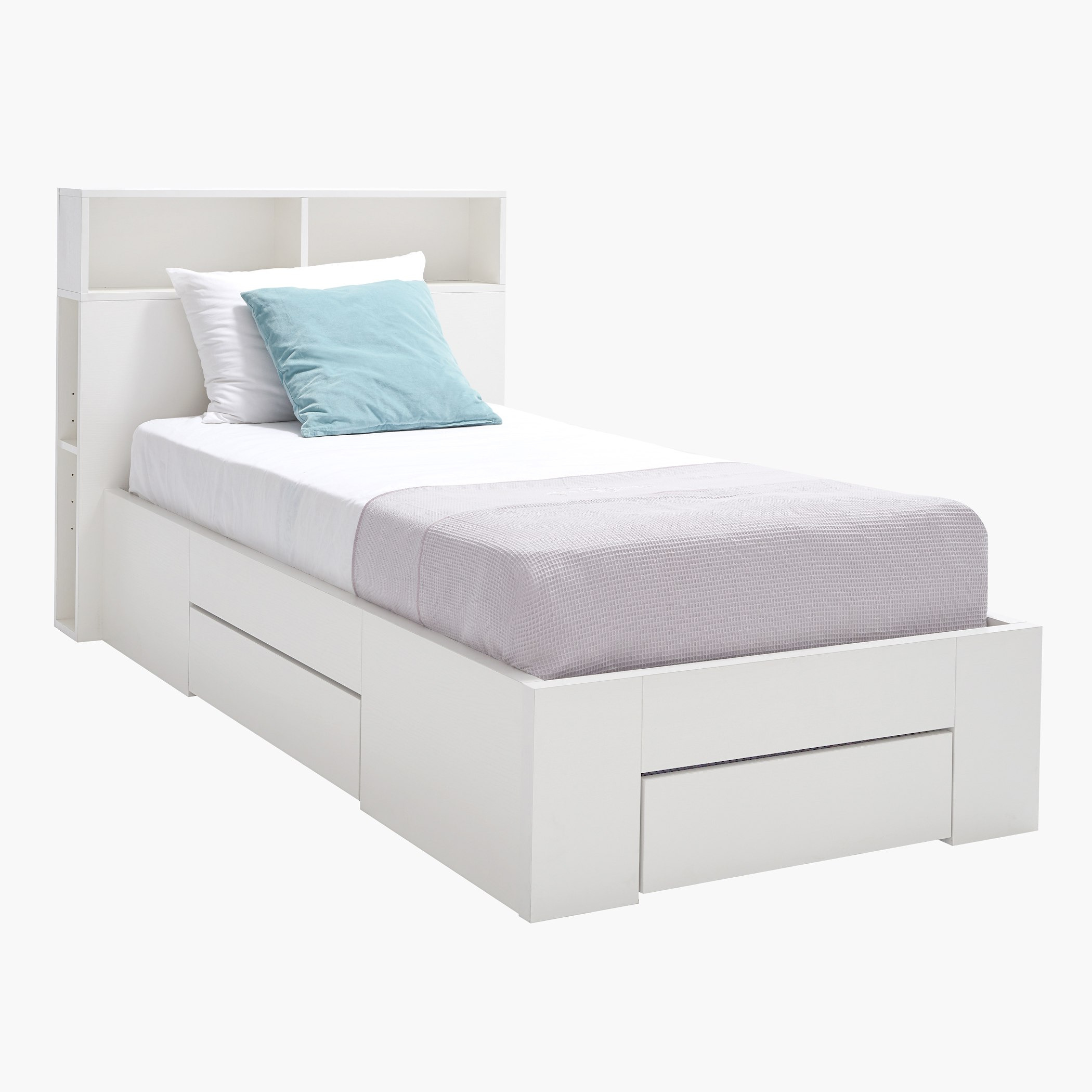 سرير تخزين بـ3 أدراج من أوسلو - 90x200 سم-hbxfurniture-bedsandbedsets-beds-single-image-1