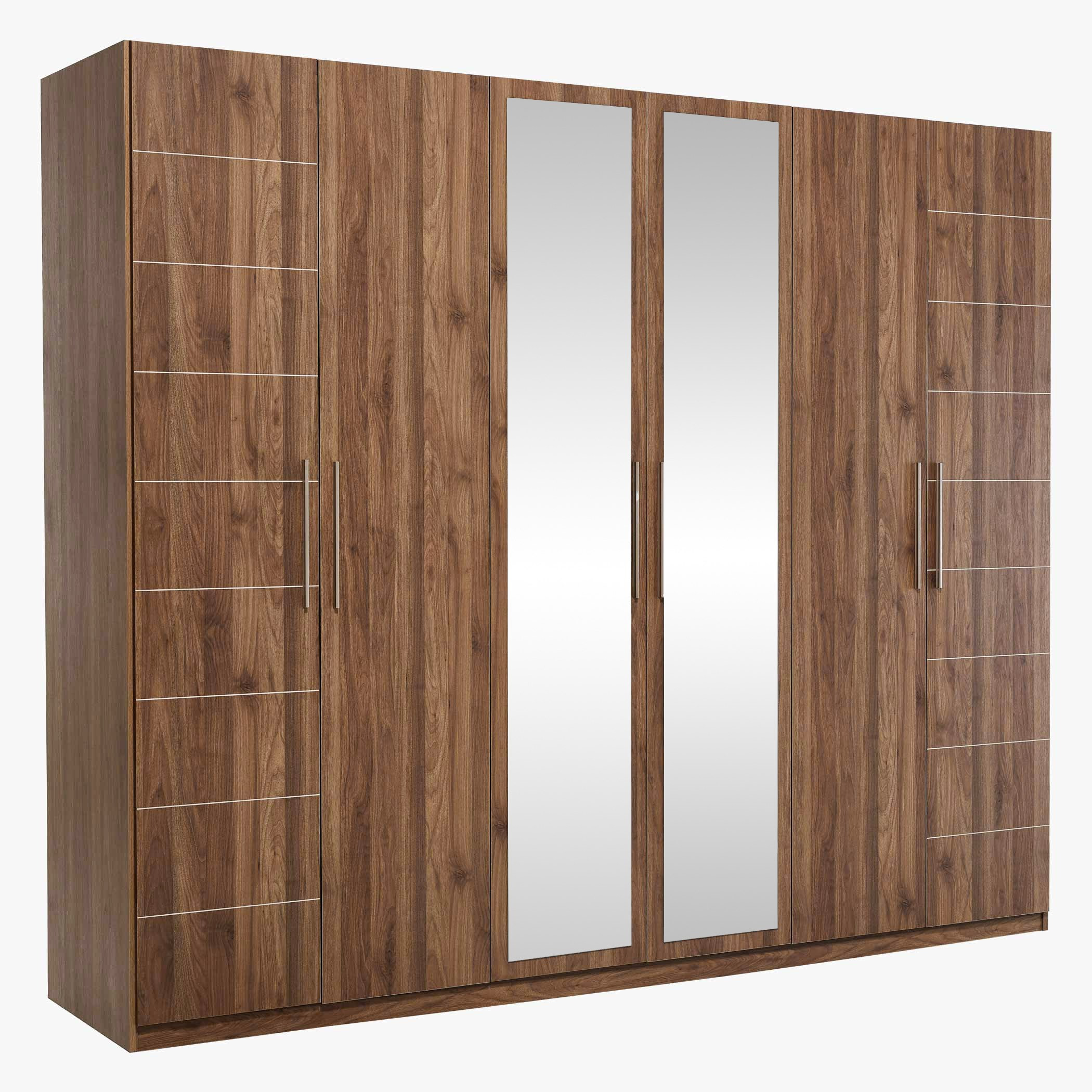 خزانة ملابس بستة أبواب مع مرآتين من كولومبيا-hbxfurniture-wardrobes-image-1