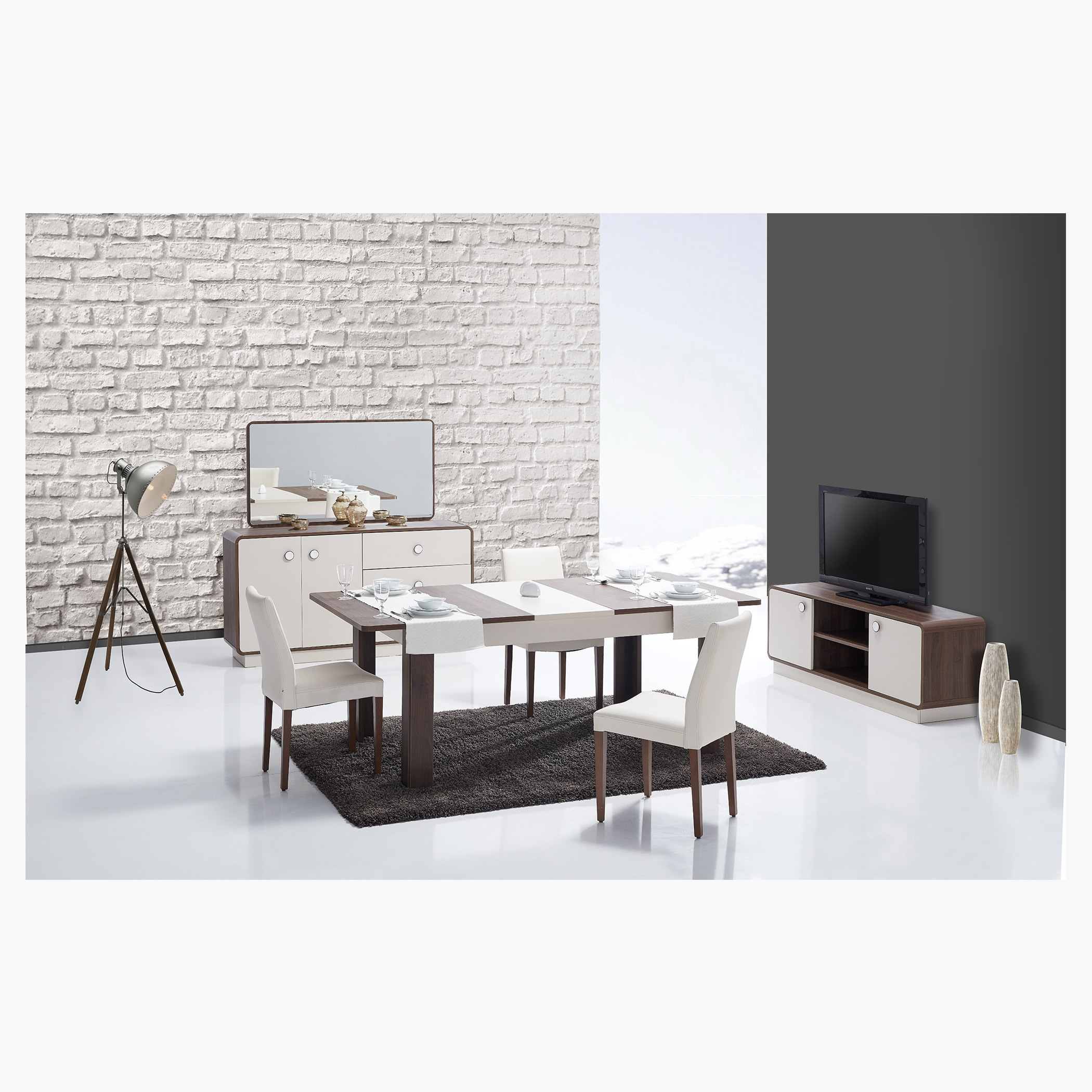 طاولة سفرة لستة مقاعد قابلة للتمدد من فالينتينا-hbxdiningroom-diningtablesandsets-diningtables-sixseater-image-10
