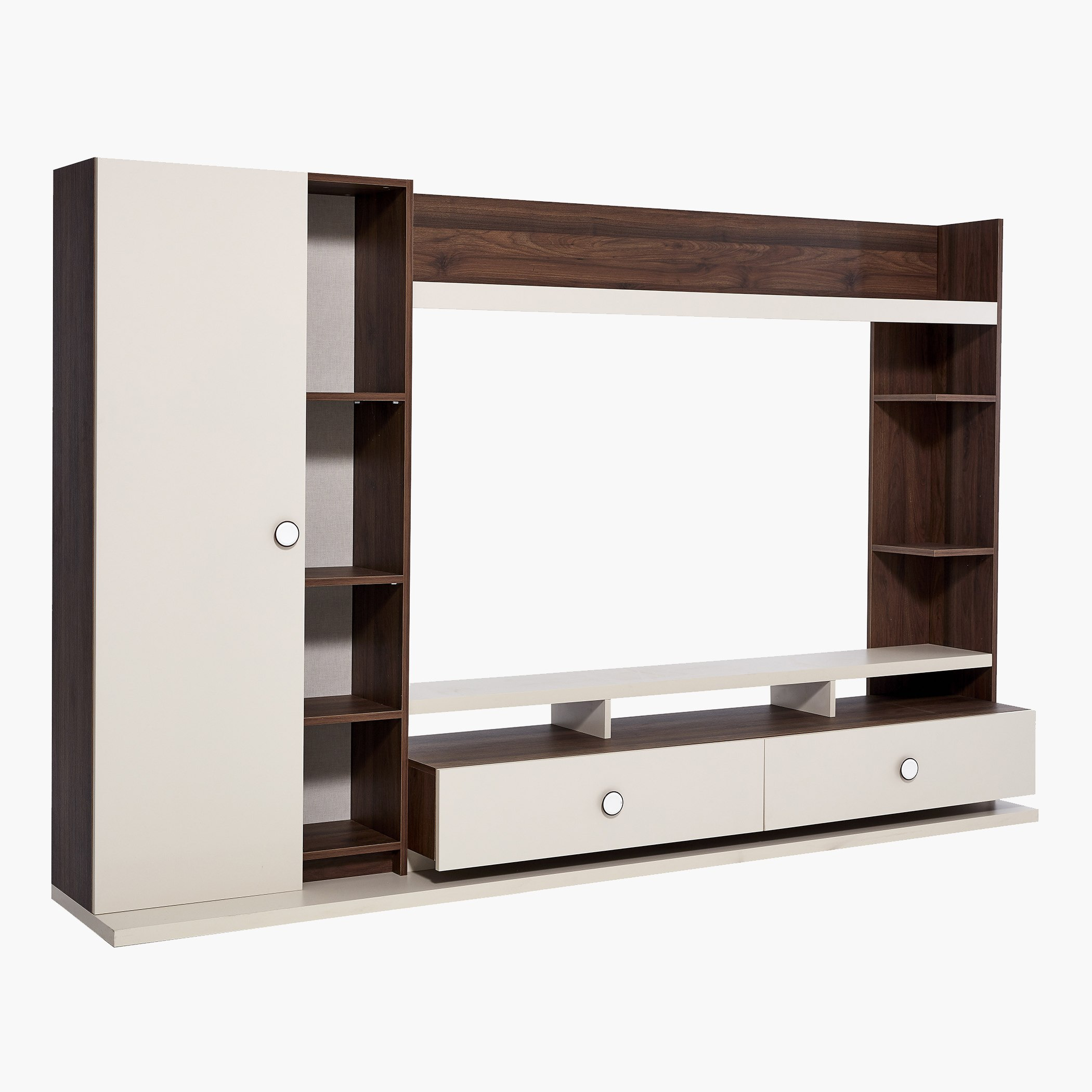 وحدة عرض متعددة الاستخدامات من باب واحد ودرجين فالنتينا-hbxlivingroom-mediaunitsandstorage-wallunits-image-2