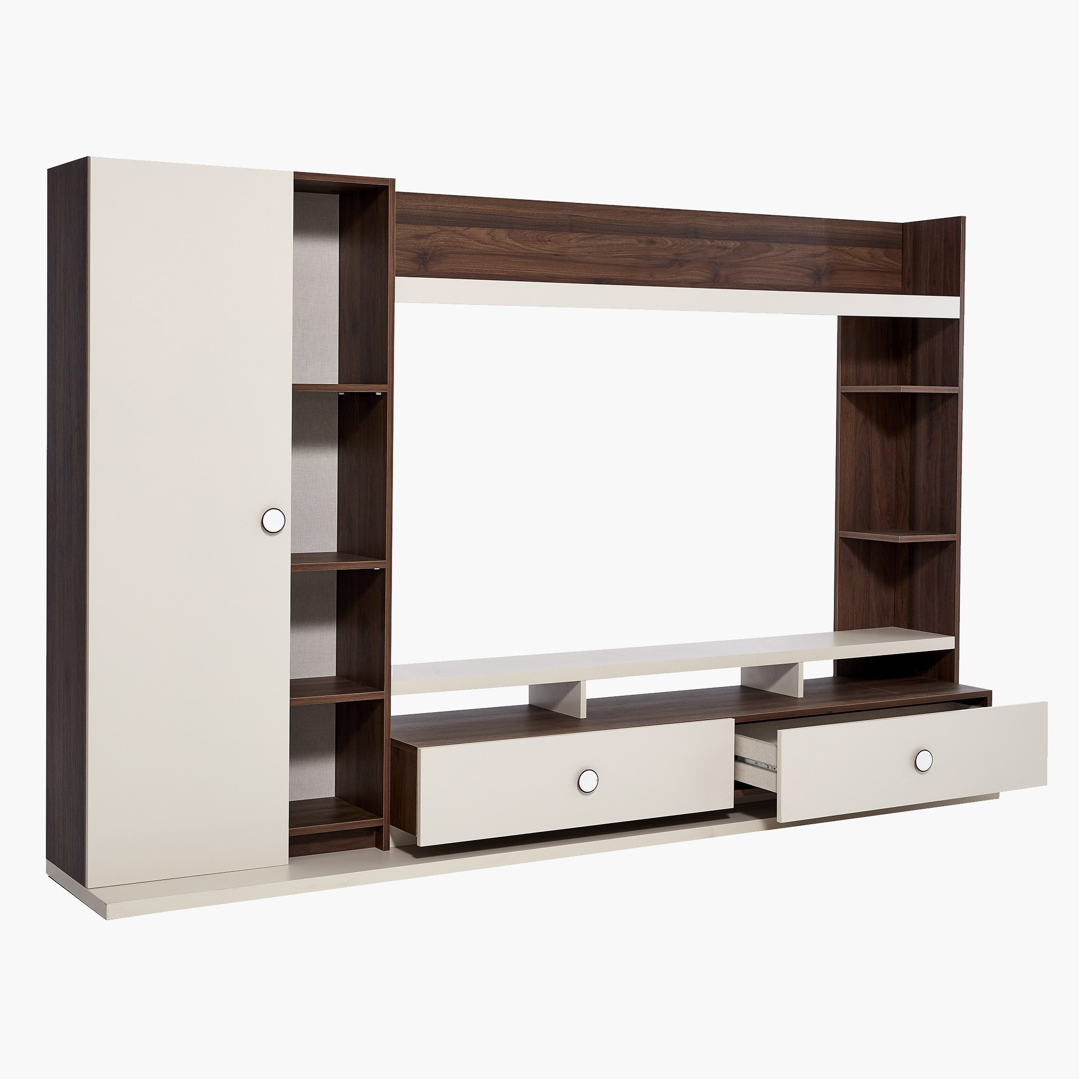 وحدة عرض متعددة الاستخدامات من باب واحد ودرجين فالنتينا-hbxlivingroom-mediaunitsandstorage-wallunits-image-3
