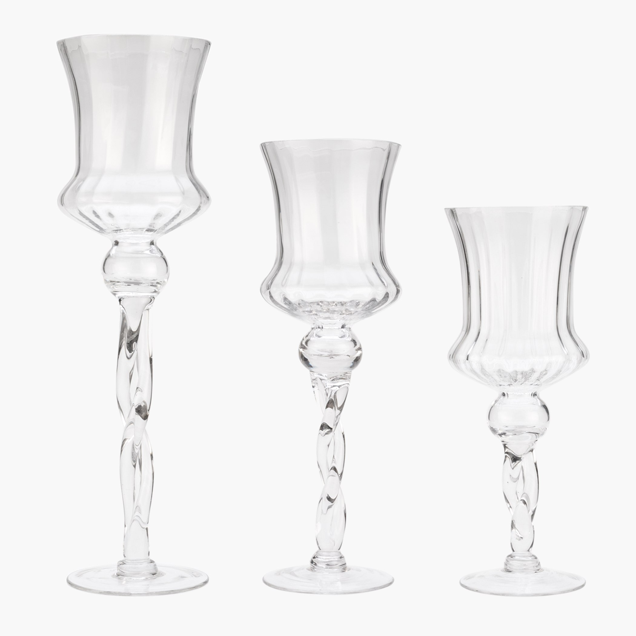 حامل شموع معتّق للزينة - طقم من ثلاث قطع-hbxlivingroom-decorandaccessories-candleholders-image-1