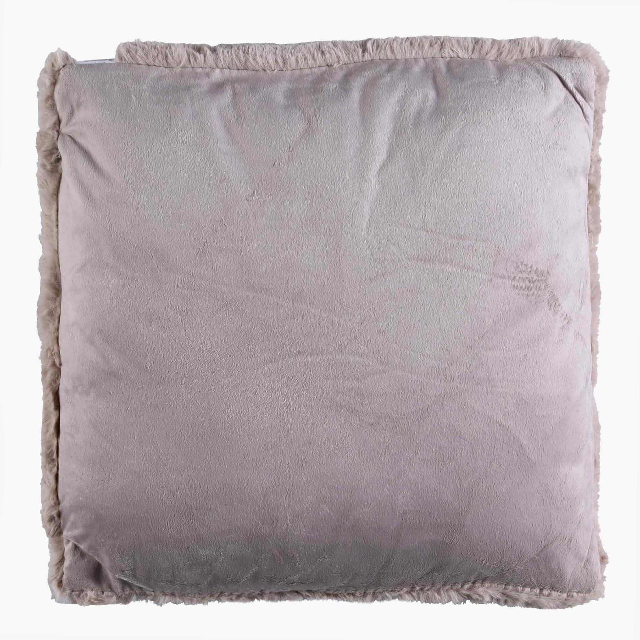 وسادة محشوّة من فرو الأرنب - 45x45 سم-hbxlivingroom-furnishings-cushionsandcovers-filledcushions-image-2