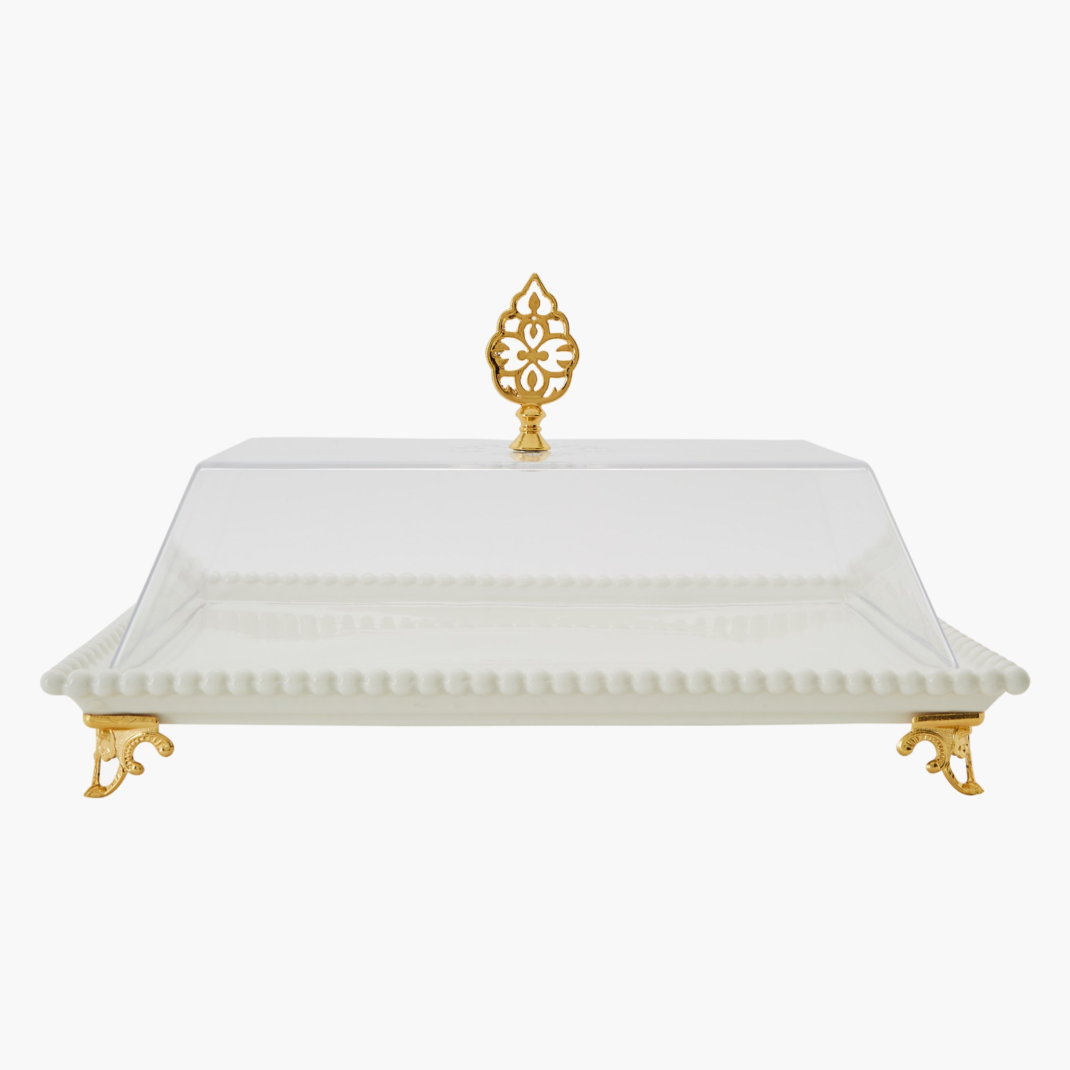 صحن تقديم مزيّن بغطاء من كوينز-hbxdecorandfurnishings-tabletop-serveware-image-1
