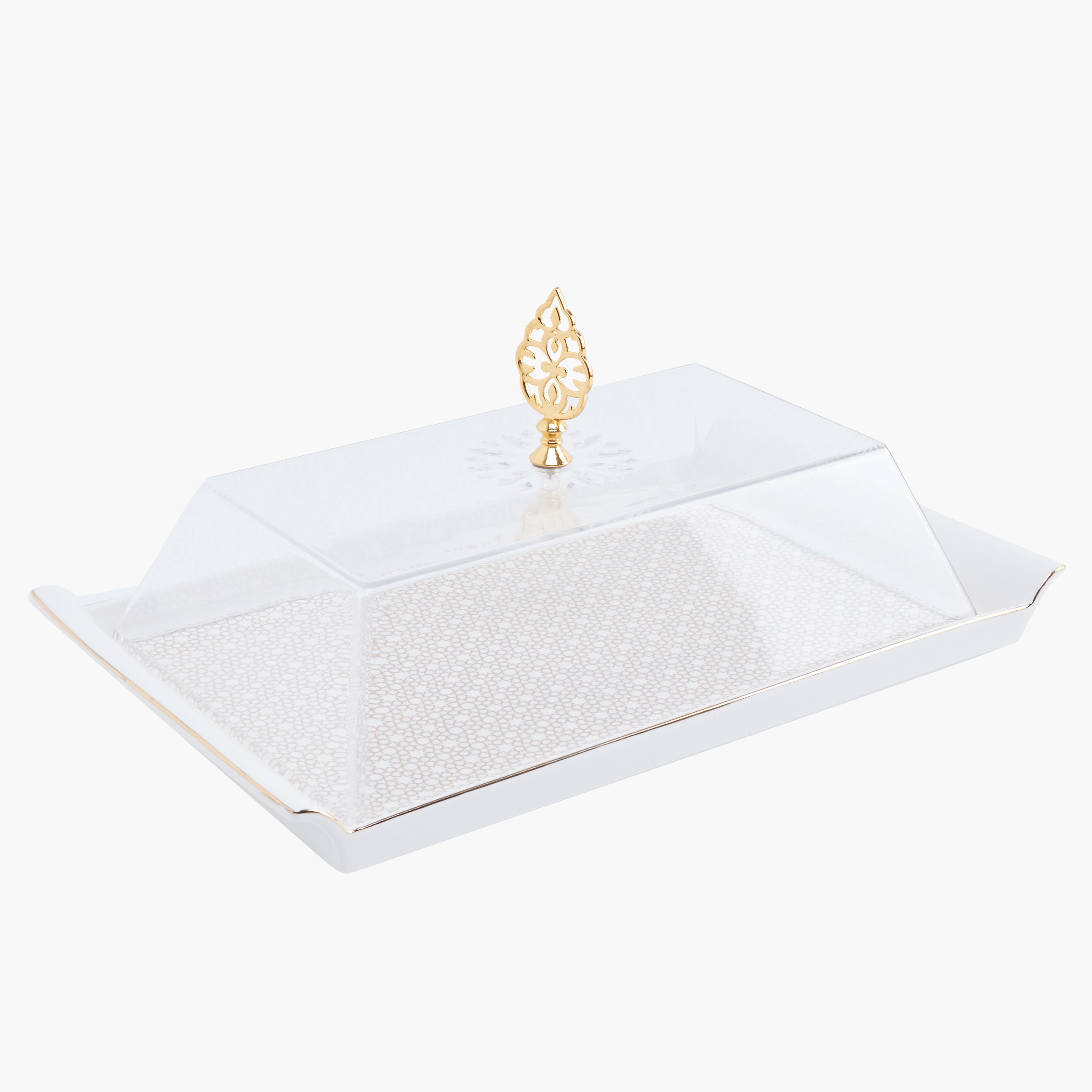صحن تقديم بغطاء من كوينز - 38 سم-hbxdecorandfurnishings-tabletop-serveware-image-1