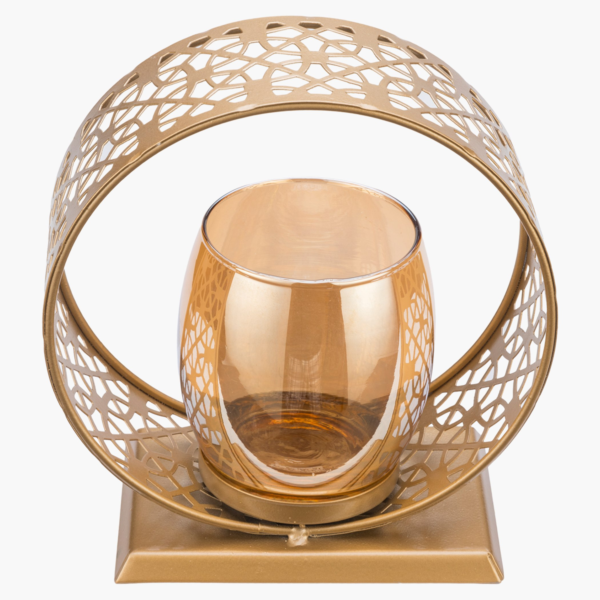 حامل شموع للزينة بتصميم دائرة فردية-hbxlivingroom-decorandaccessories-candleholders-image-2