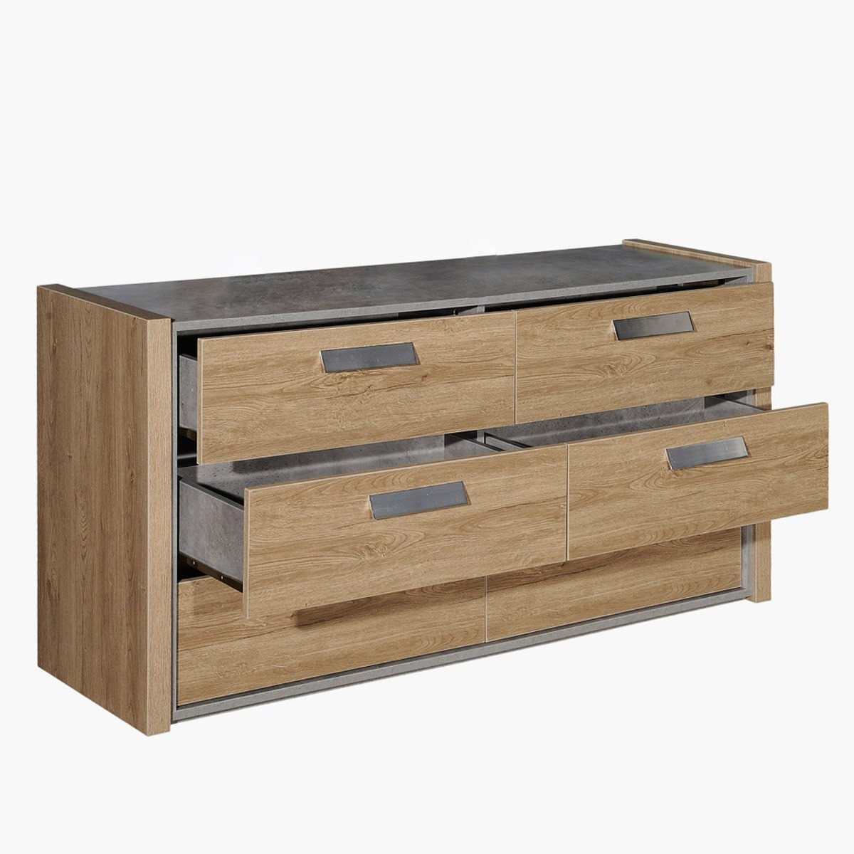 طاولة تزيين كبيرة بستة أدراج من سيمينتينو بدون مراة-hbxfurniture-bedroom-dressersandmirrors-image-3