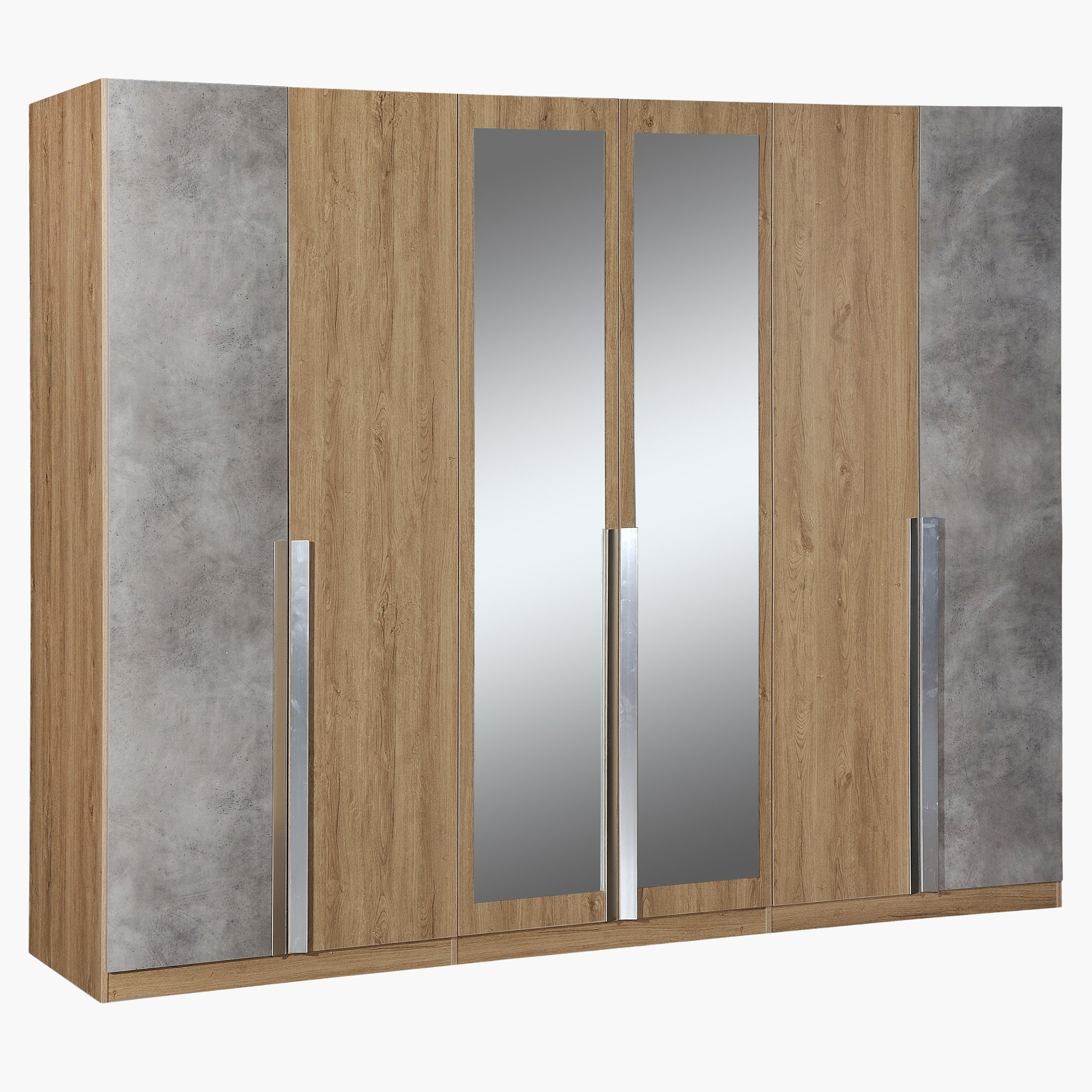 خزانة ملابس بستة أبواب مع مرآتين من سيمينتينو-hbxfurniture-wardrobes-image-1