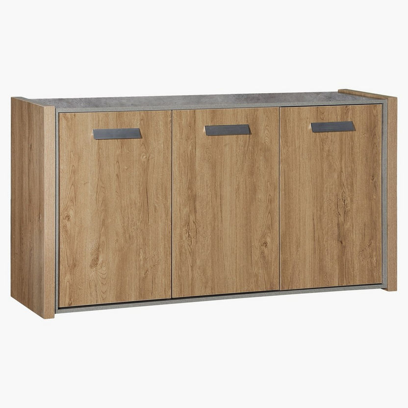 Cementino 3-Door Rectangular Side Board-Buffets and Sideboards-image-0