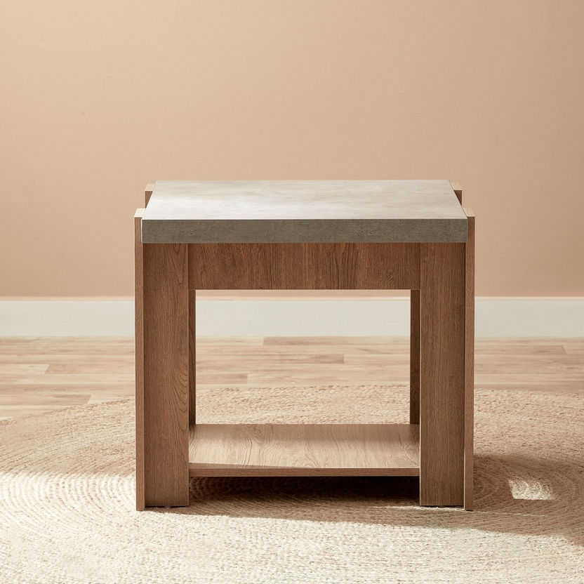 Cementino End Table-End Tables-image-1