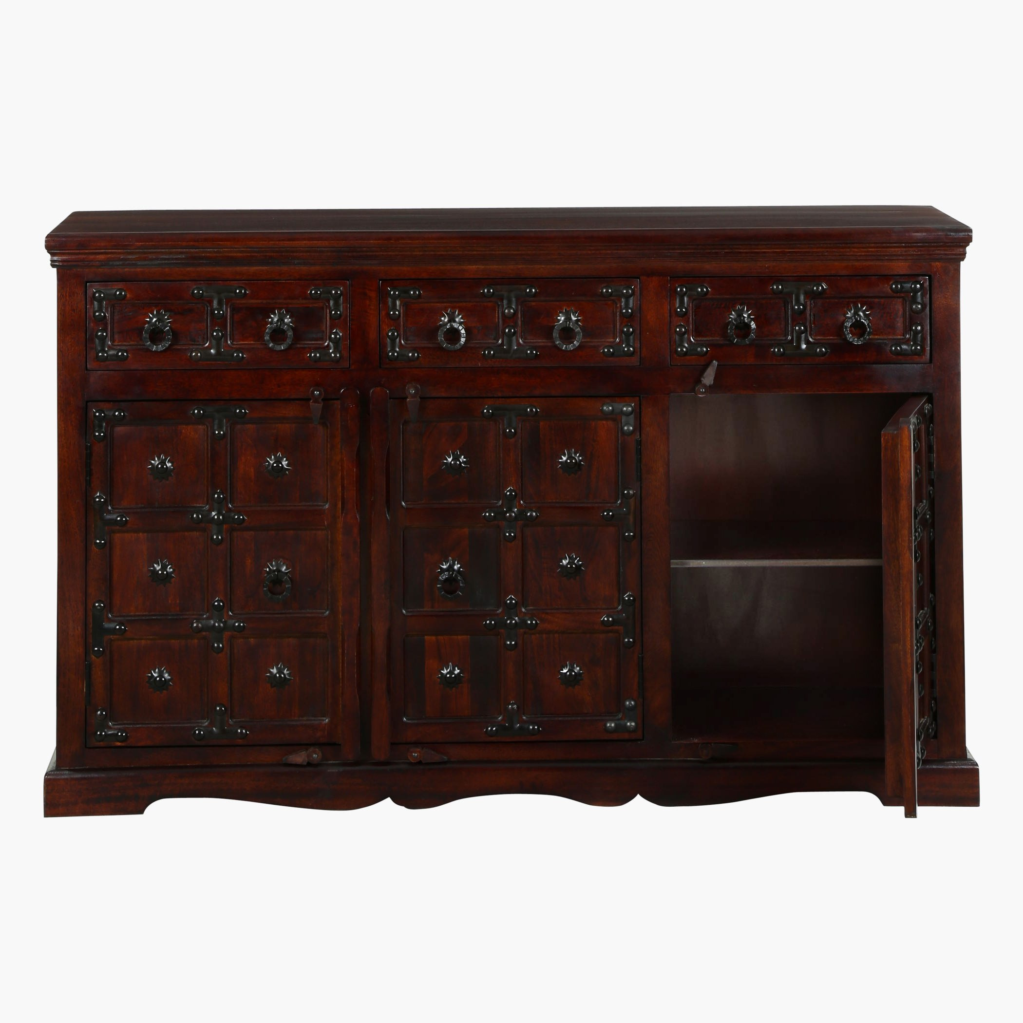 خزانة جانبية بثلاثة أدراج وثلاثة أبواب من تاج-hbxfurniture-diningroom-buffetsandsideboards-image-4