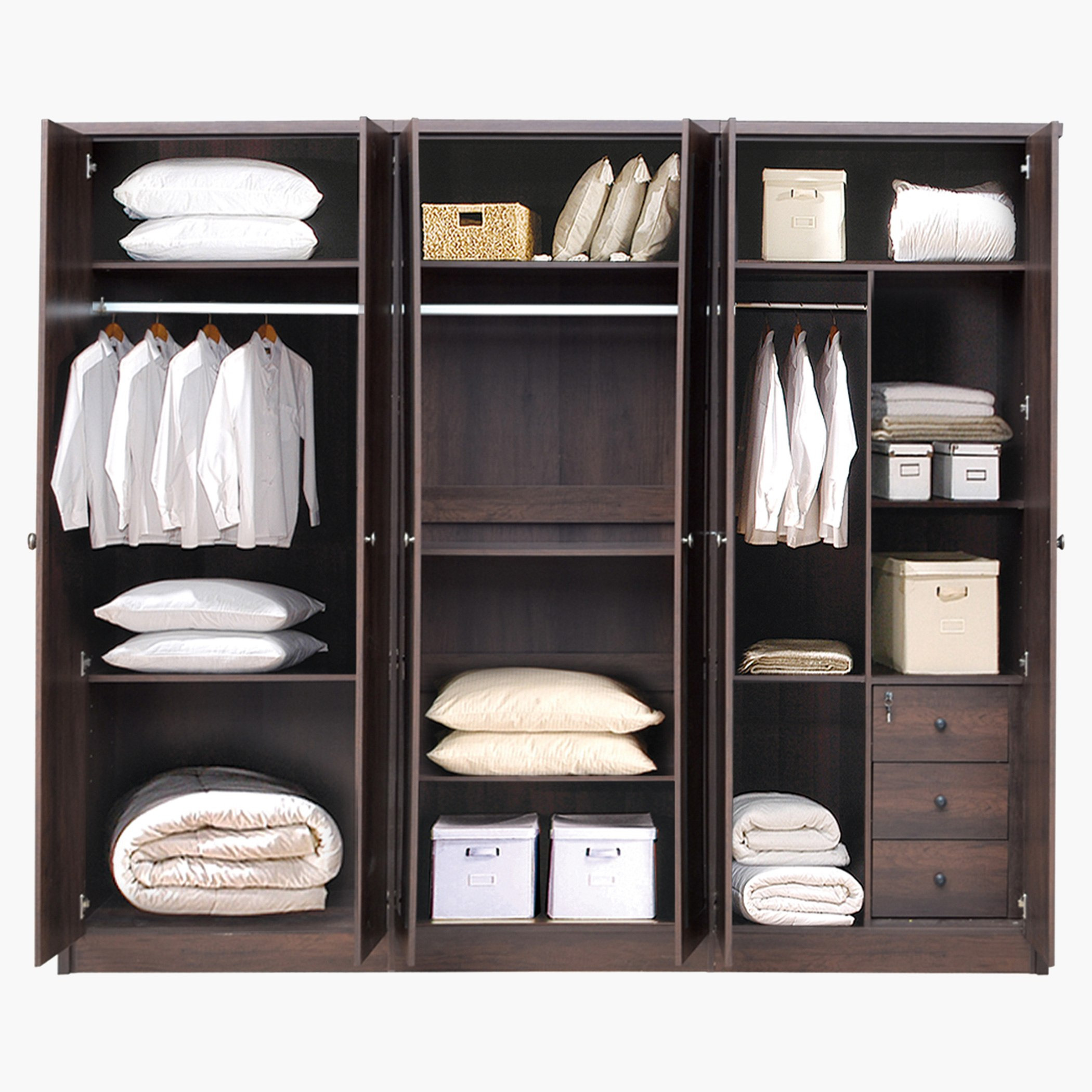 خزانة ملابس بستة أبواب ومرآتين من مونتويا-hbxfurniture-wardrobes-image-3