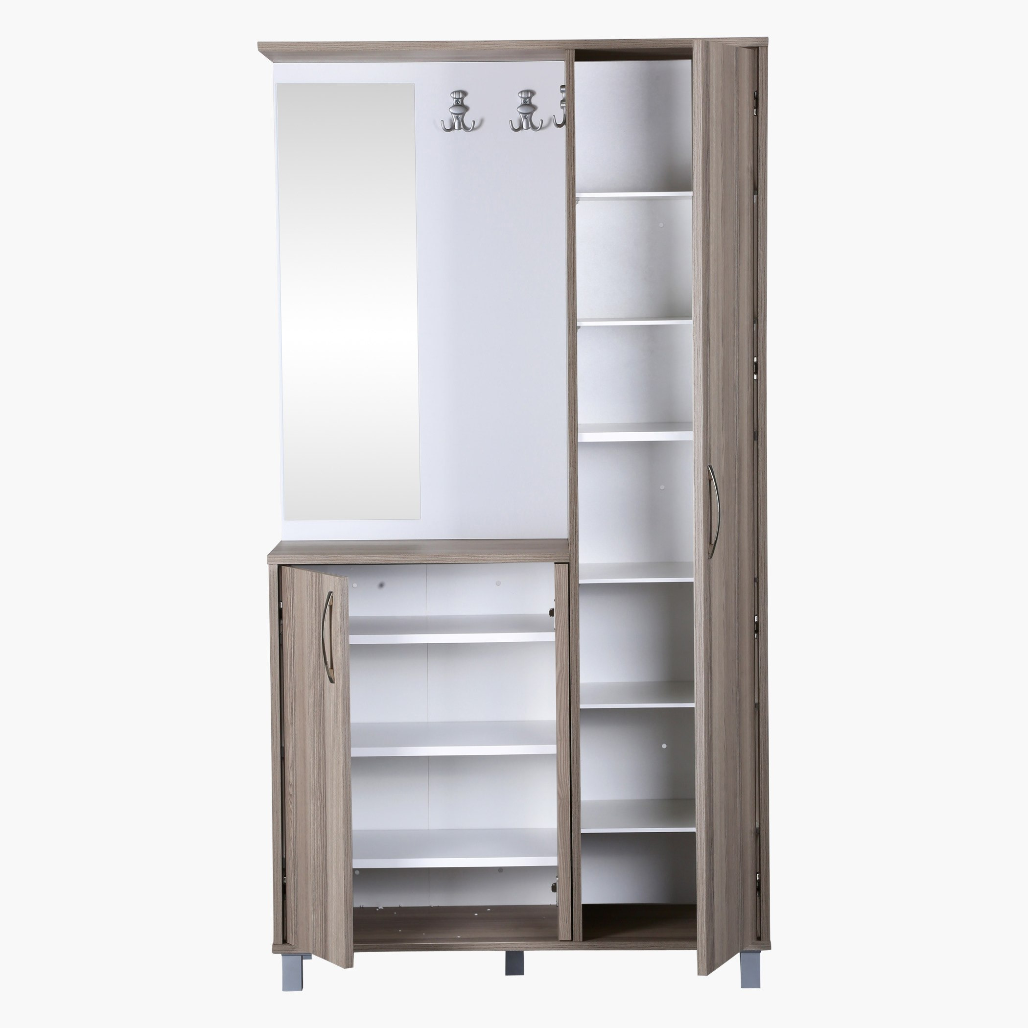 Turin Coat Hanger with 26-Pair Shoe Cabinet-hbxbedroom-shoecabinetsandracks-image-4