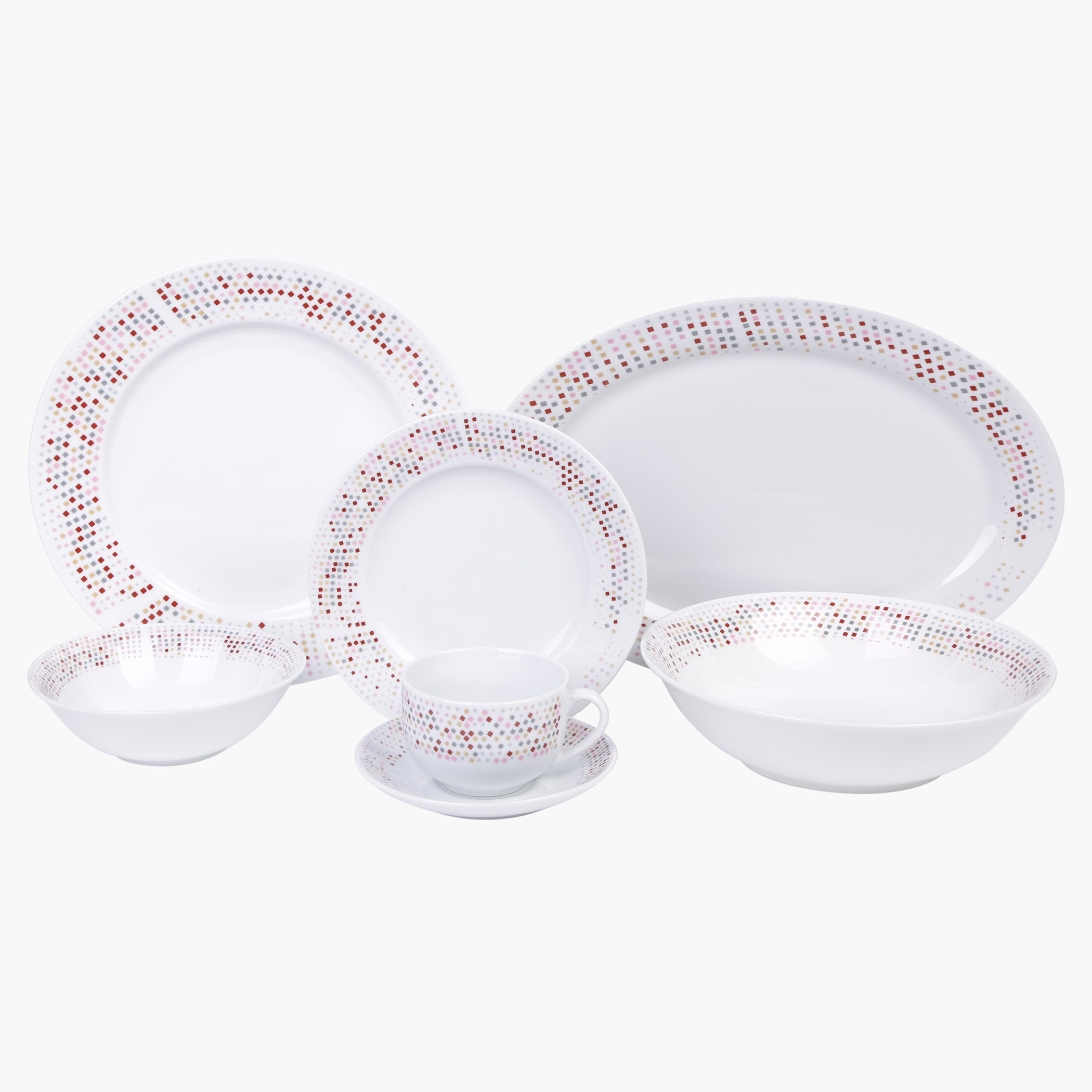 طقم مستلزمات المائدة ألبيرت بنقوش من 22 قطعة-hbxhomeware-hbxkitchen-image-1